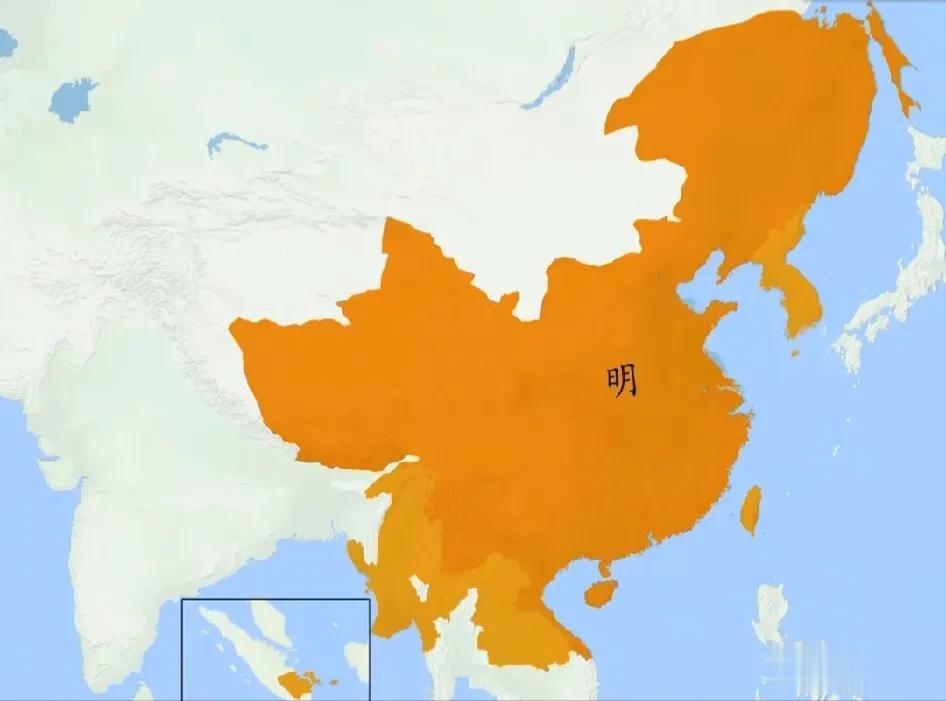 大明巅峰领土一览
