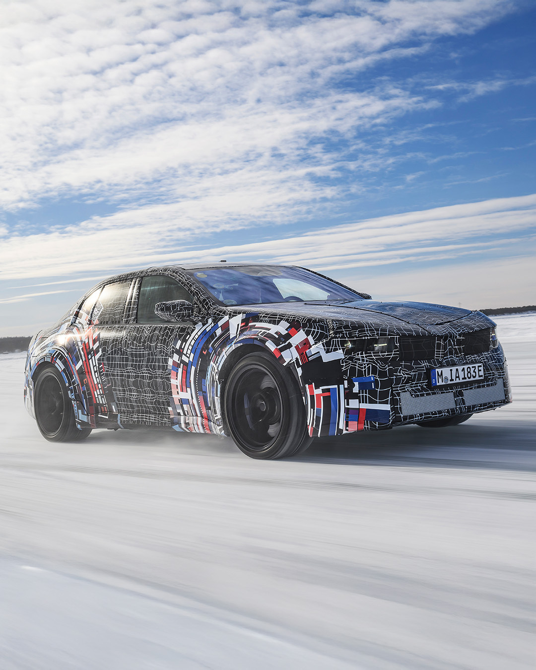 宝马官方再放出纯电新世代M3谍照bmwsky新车谍照