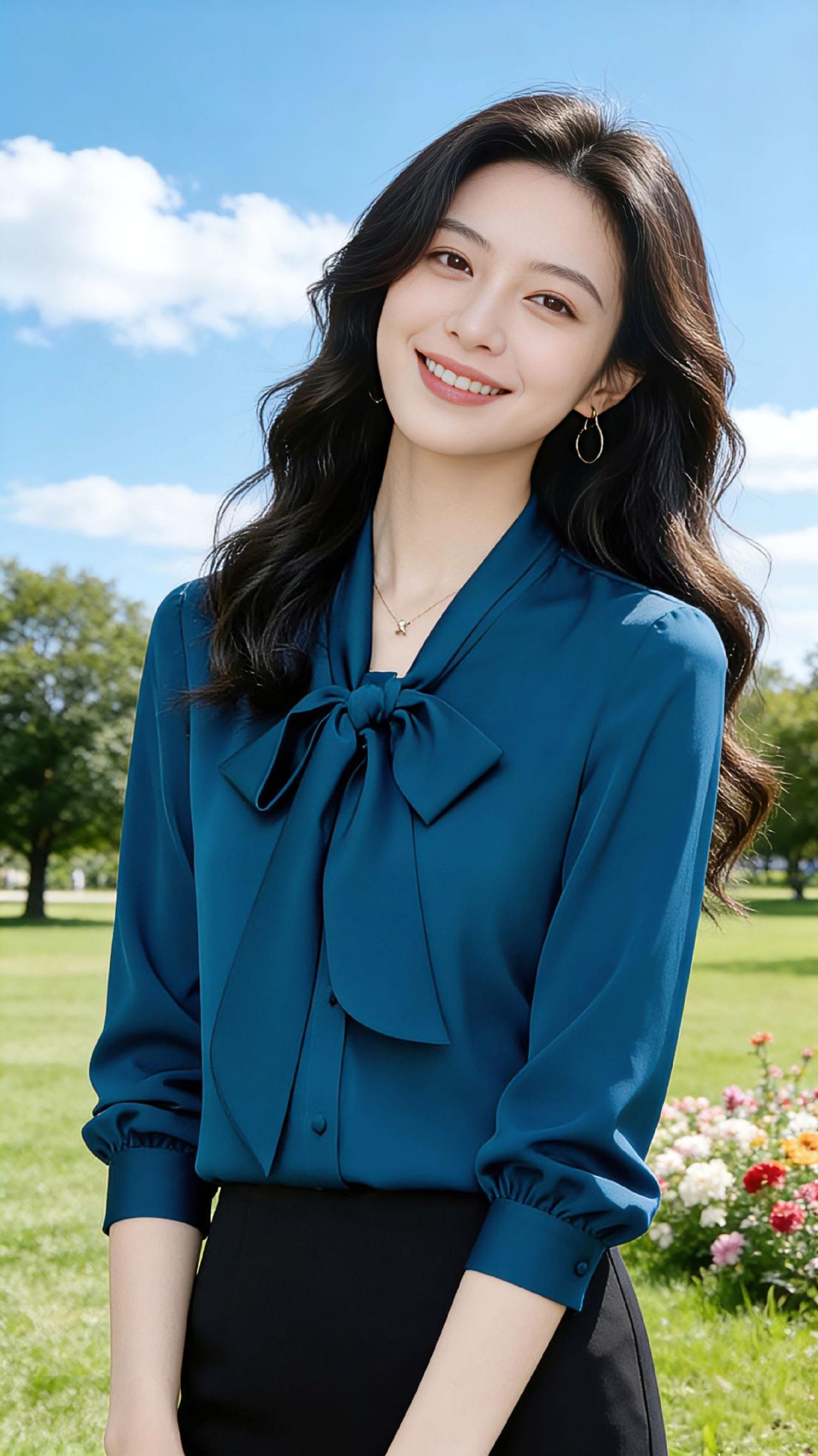 风过花田，衣袂生香
 
风是从草叶的缝隙里溜过来的，带着青草与泥土的气息，拂过她