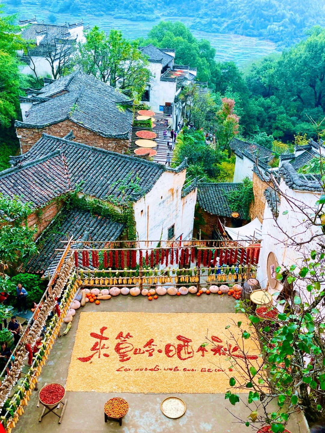 婺源｜被《国家地理》评为最美古村—篁岭晒秋