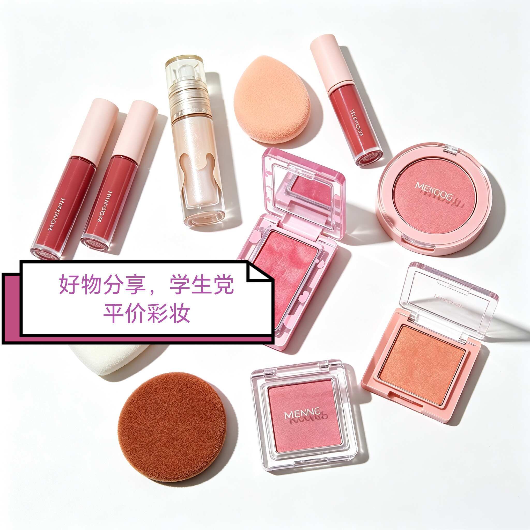 平价彩妆好物分享｜学生党百元内全套美妆 夏一秒上妆