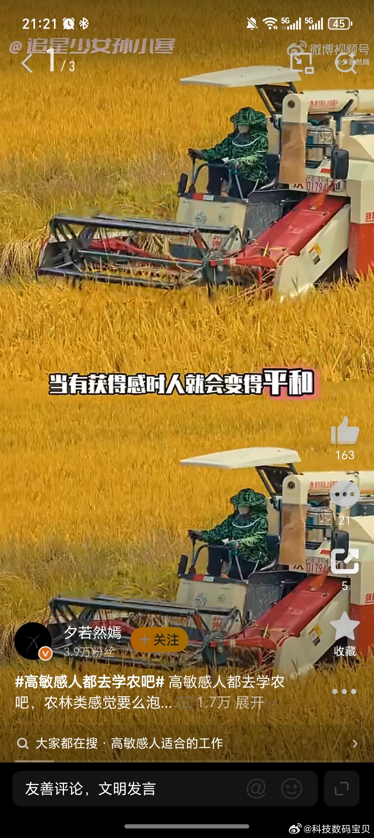 高敏感人都去学农吧嗯，哪怕是不学农，你去下地干一个月的农活或者去乡野里住一个月你