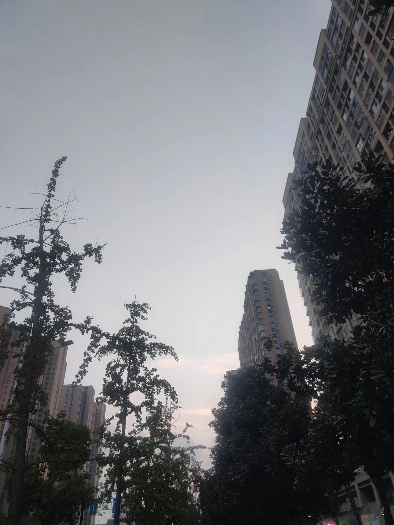 下班早就是不一样，下班了天还是亮的

今天是国庆假期最后一天，人事在群里发消息，