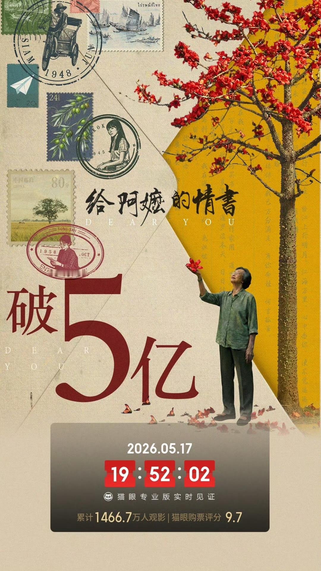 给阿嬷的情书票房超5亿 暑期档黑马《给阿嬷的情书》上映18天连续2天单日票房破亿