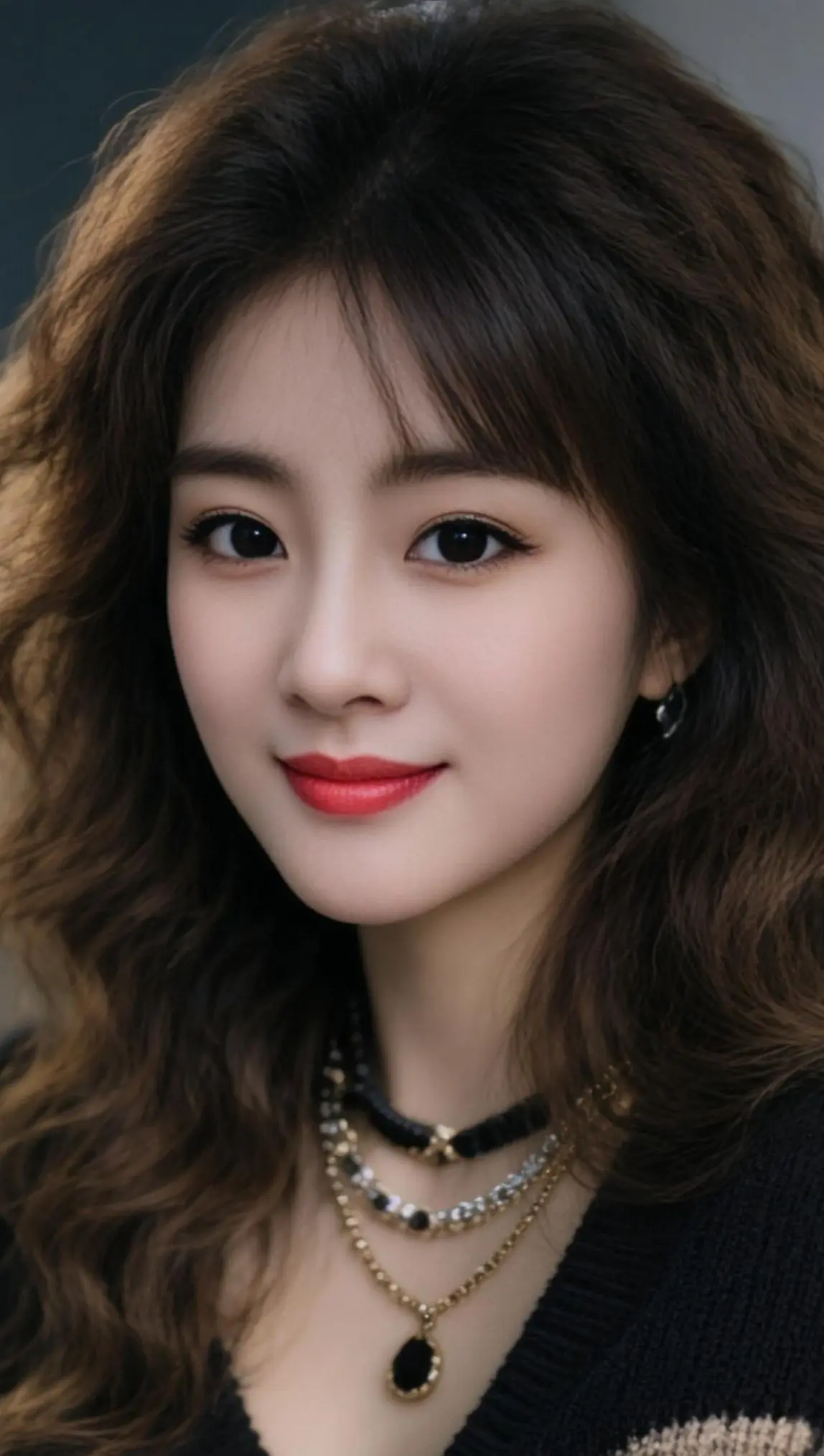 AI卷发胶片照 ai创作