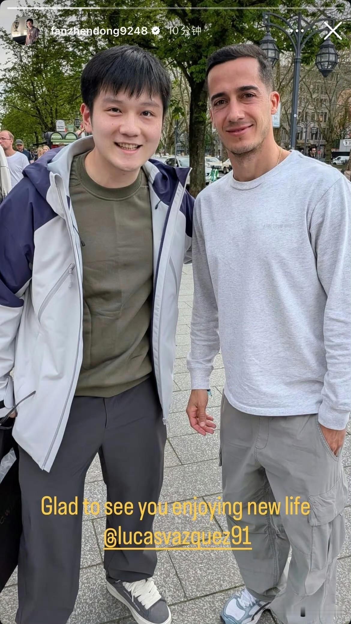 樊振东刚刚发ins动态了！
我家宝宝真的很好，在国内言论纷纷扰扰之时，他怕我们为