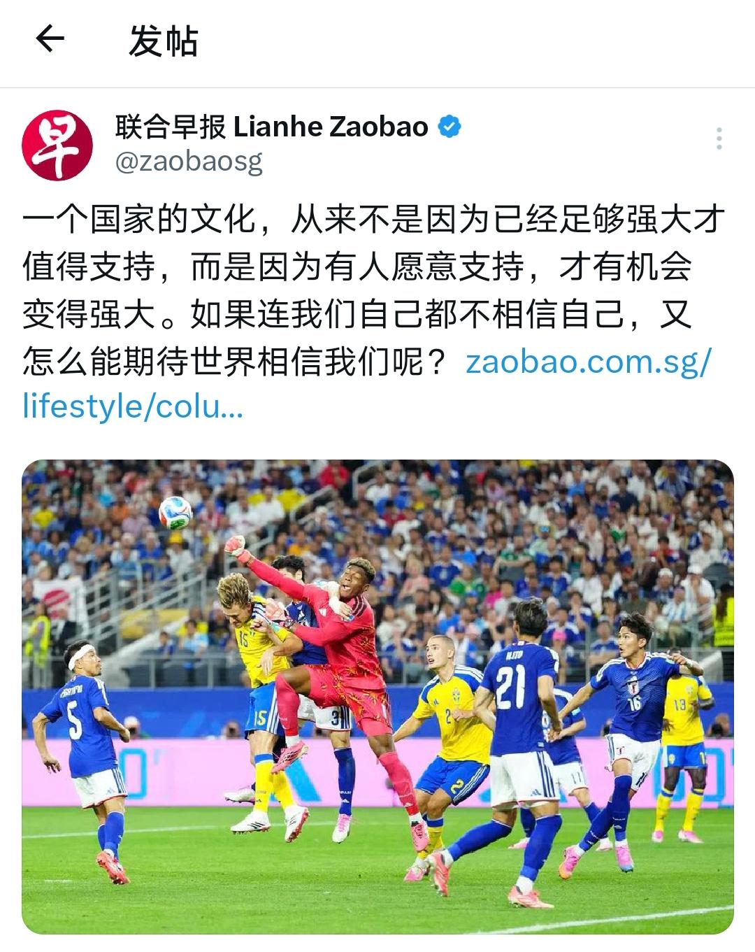 新加坡精英的反思，总是难以名状的荒谬！

早报精英从世界杯获得的启示是：“一个国