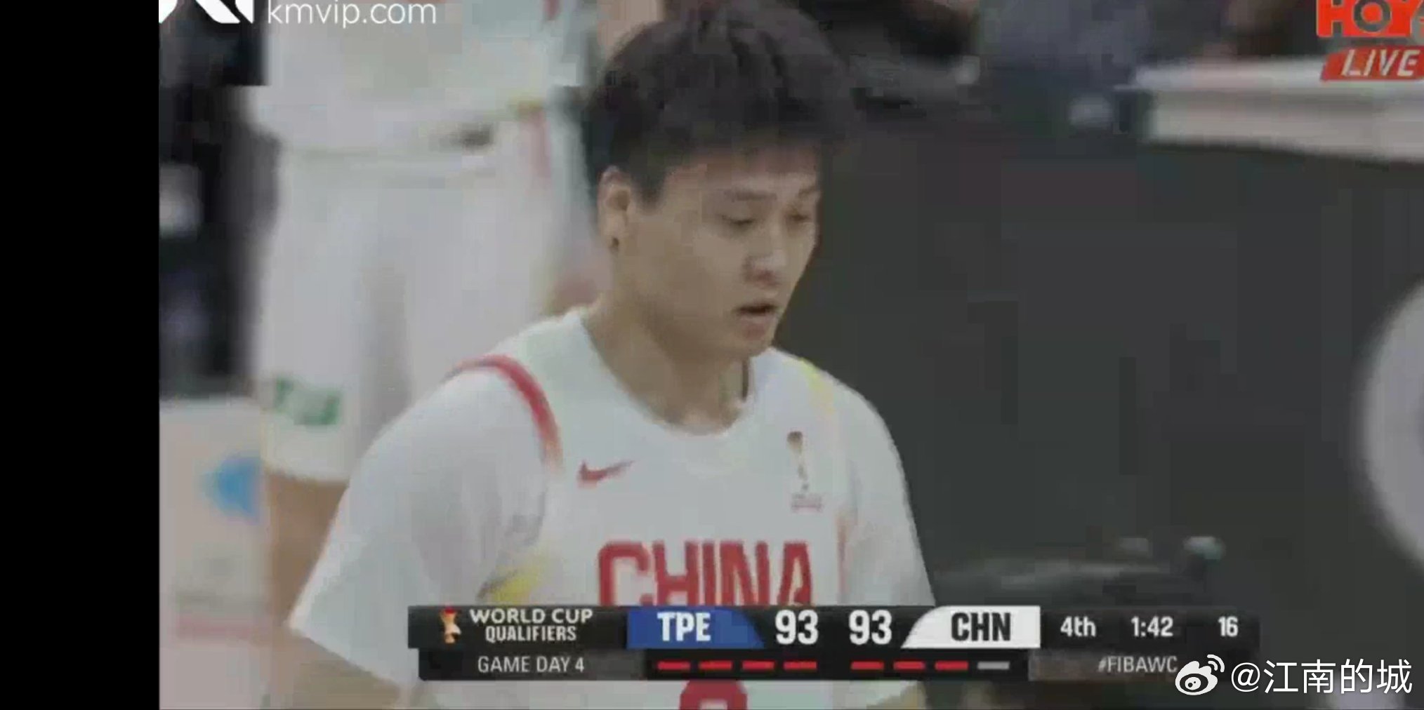 赵睿关键的三次罚球.中国男篮vs中国台北男篮