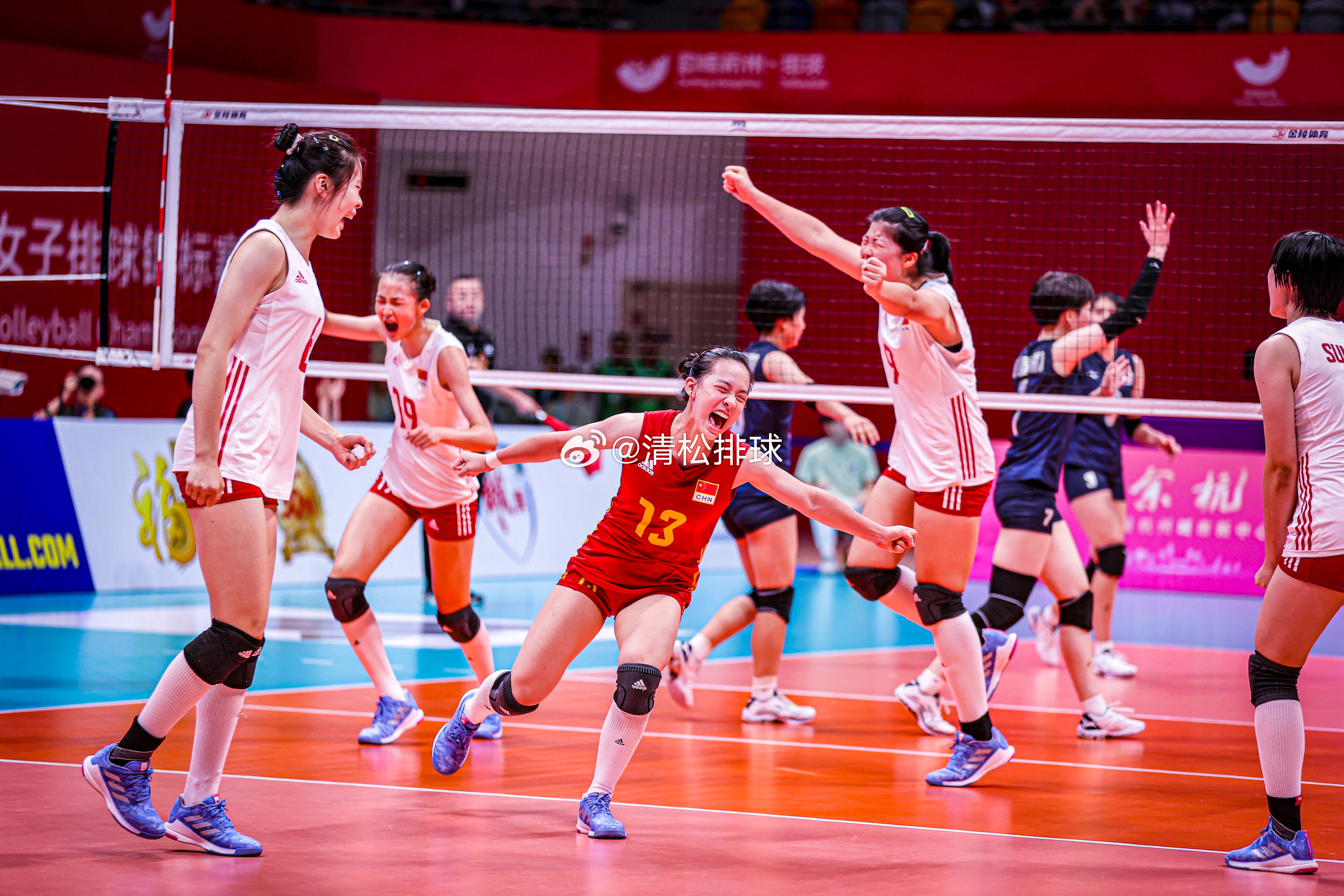 2023年U16女排亚锦赛冠亚军决赛比赛图集📷中国1-3日本#清松带你看排球#