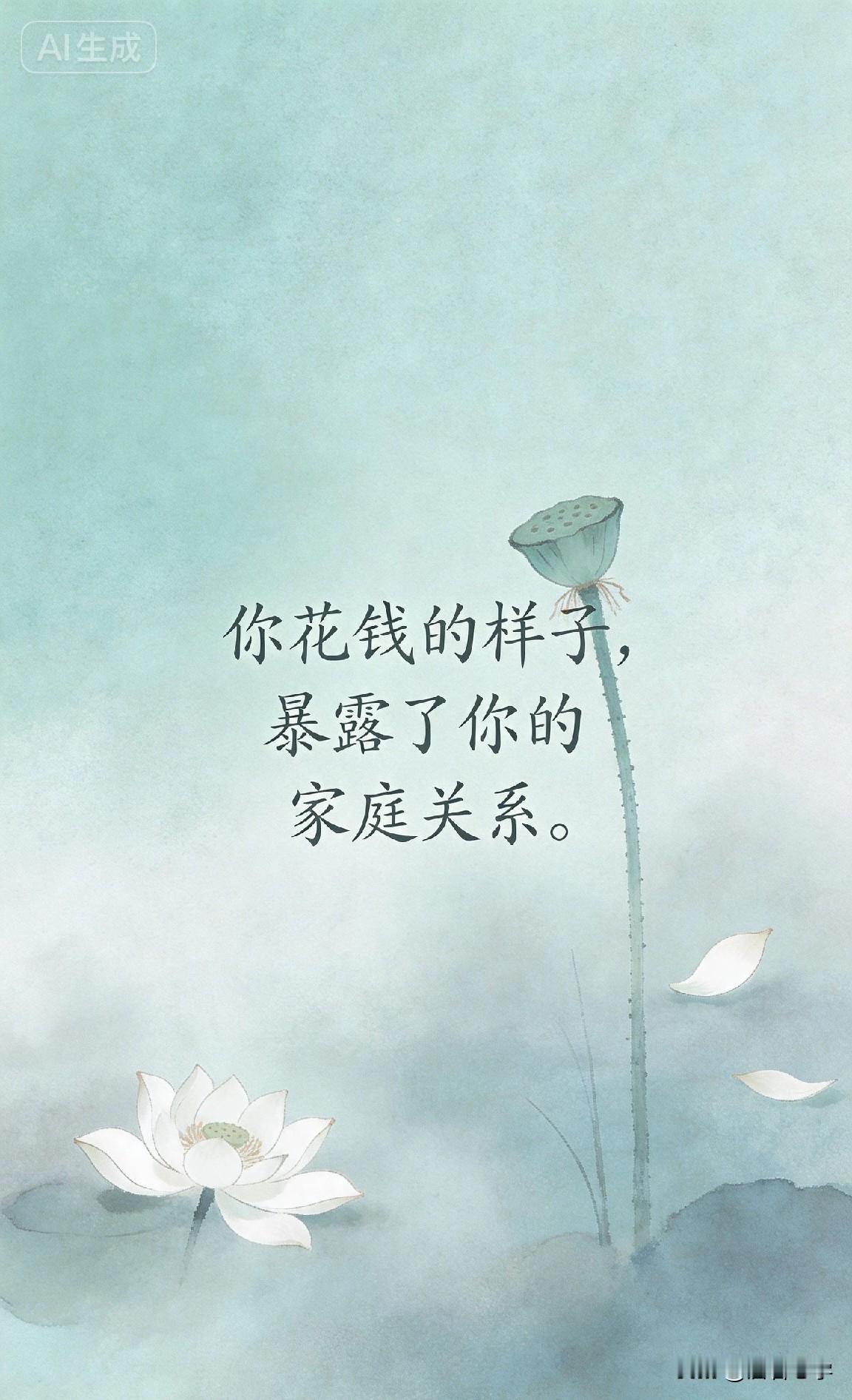 你花钱的样子，暴露了你的家庭关系。

你有没有发现，身边有些家庭，看着收入不高，