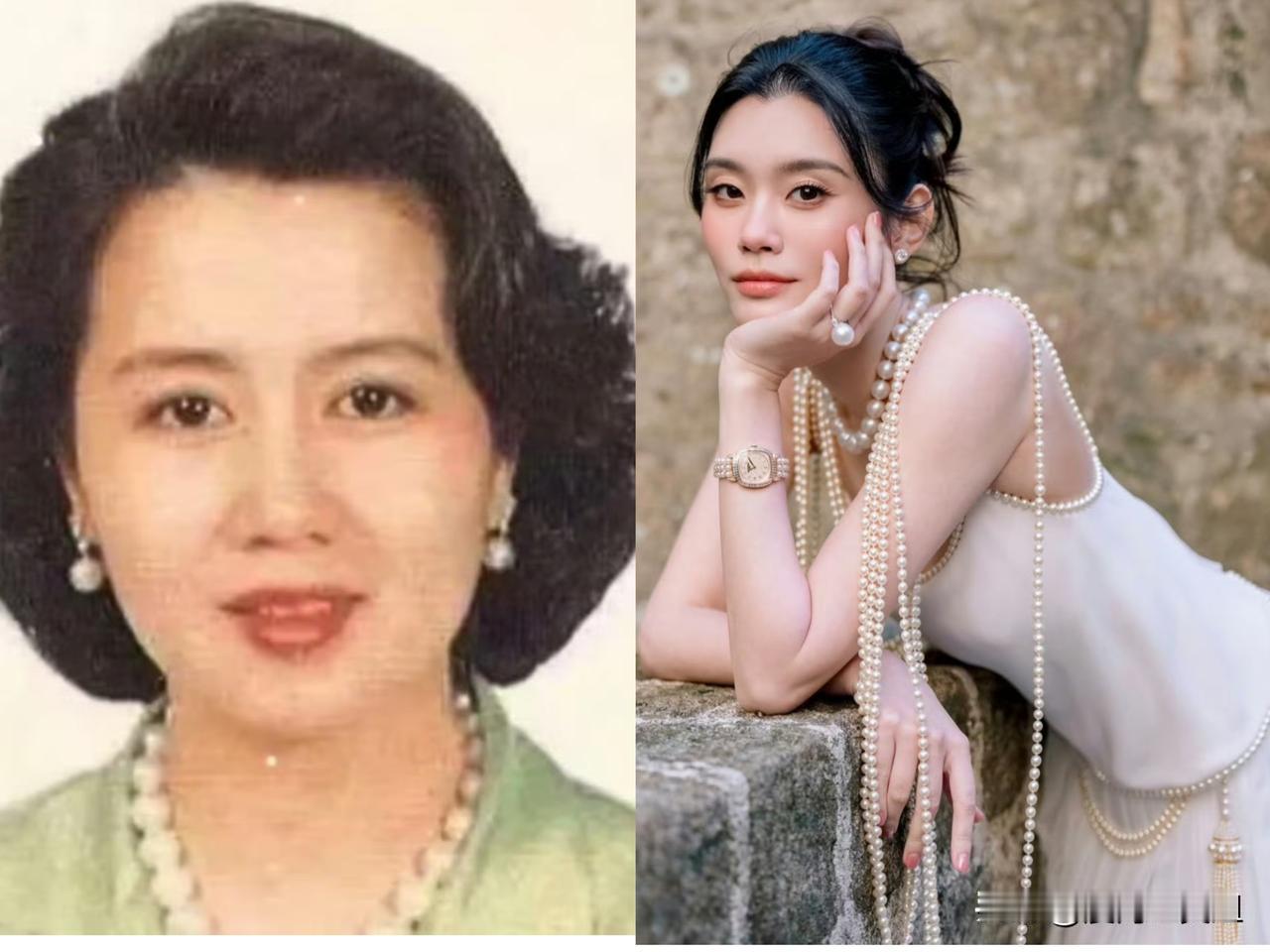 奚梦瑶法国婚礼上最出圈的
不是她那价值4900万的钻石套装
而是一条温润夺目霸气