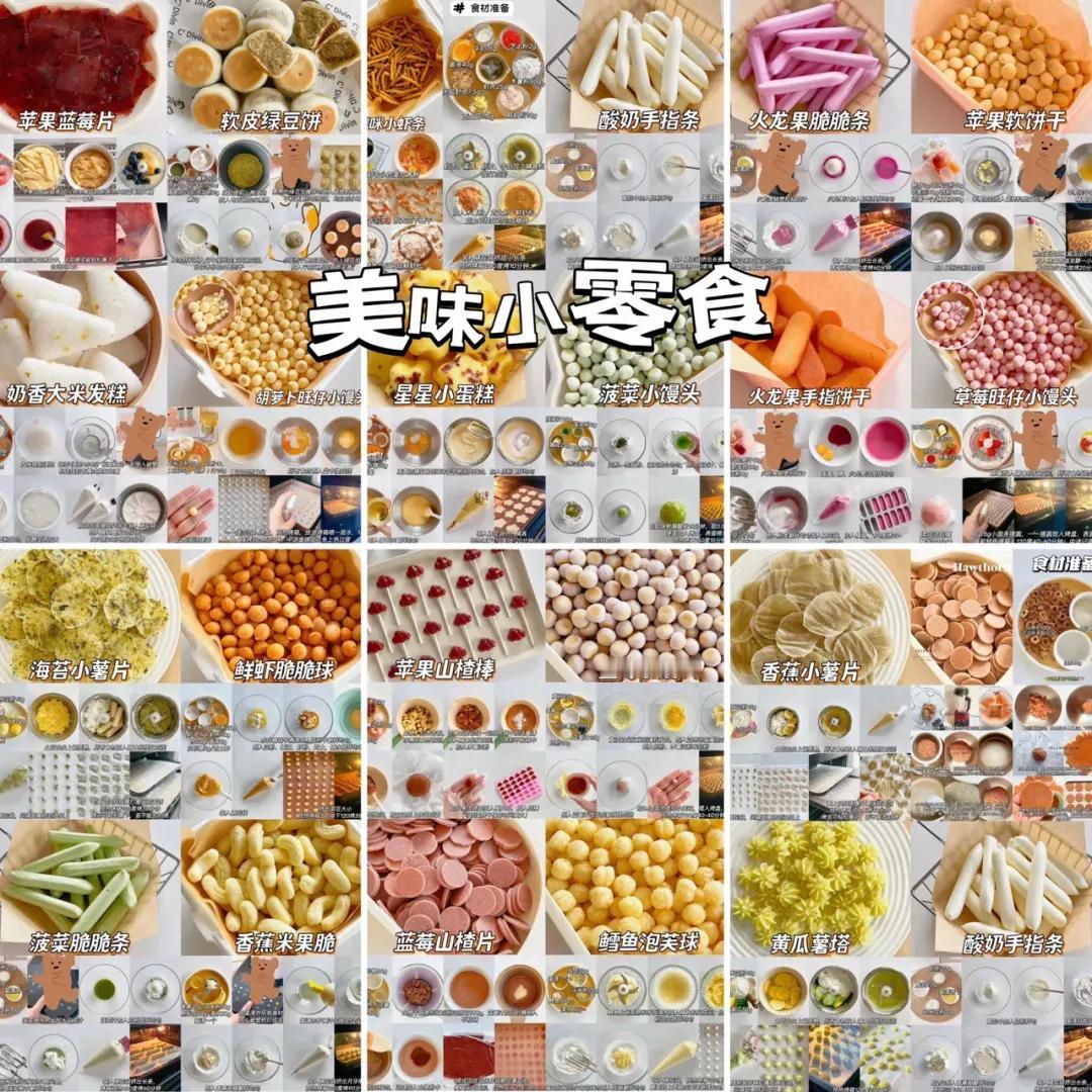 我家从来不买零食，18种自制小零食，零失败，没有烤箱也能做，老人小孩都爱吃！[笑