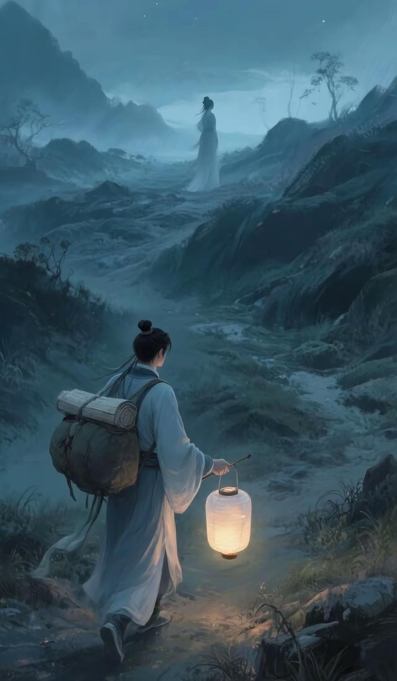 想不通
古人为何喜欢夜晚赶路
最关键的是
还爱走山路
专挑人迹罕见的地方