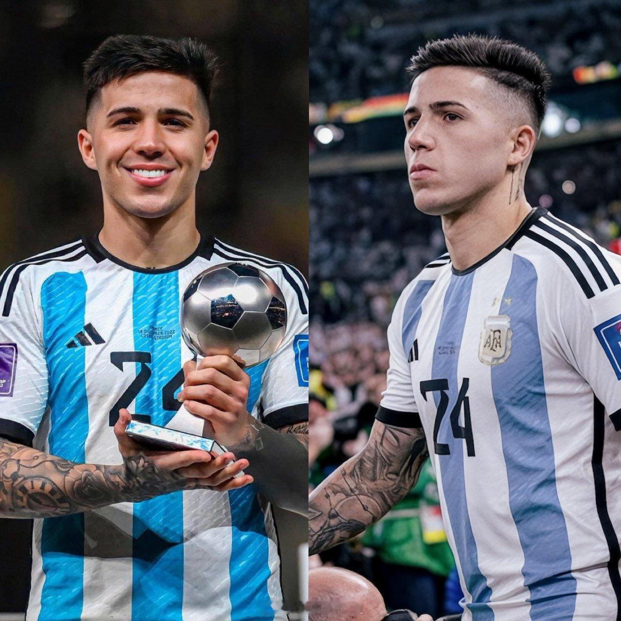 “我从小就梦想着参加世界杯”‼️🐔 恩佐·费尔南德斯在2023年接受ESPN采