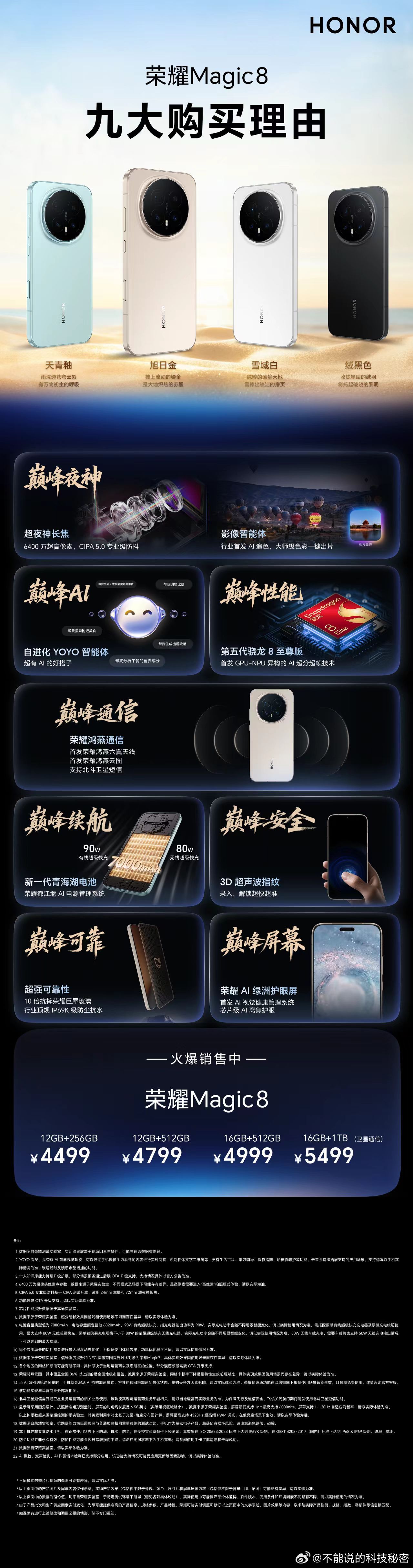 购买荣耀Magic 8系列的理由，你应该有很多都能对上号！magicos10荣耀