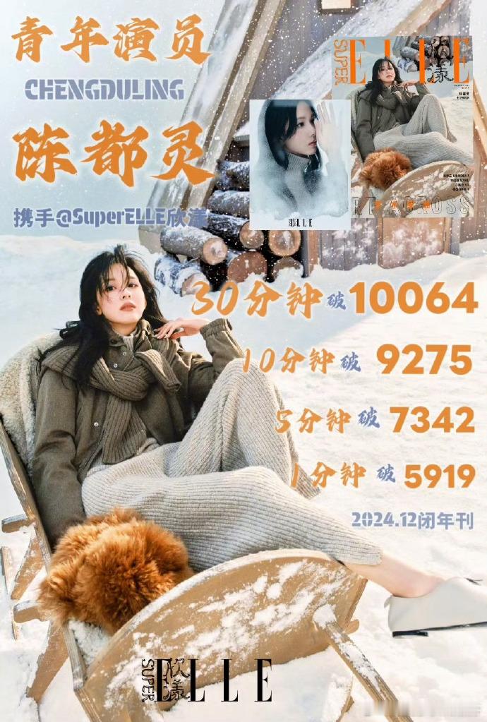 陈都灵superELLE杂志30分钟销量破万 