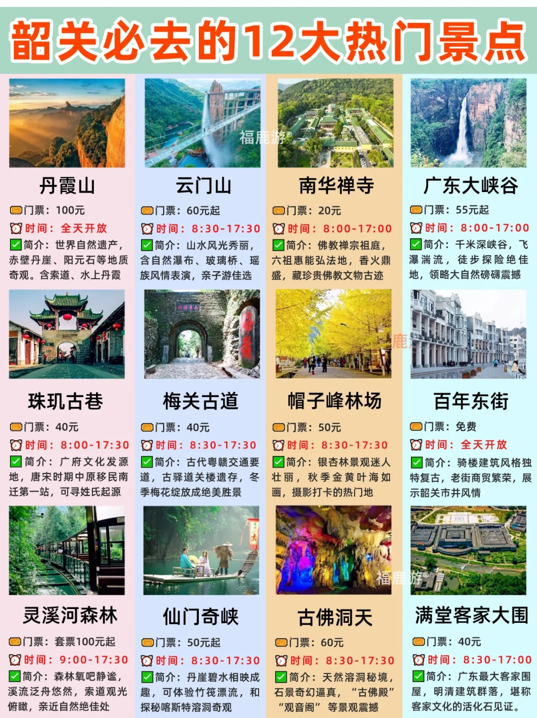 韶关12大必去的热门景点|附3天2晚路线！