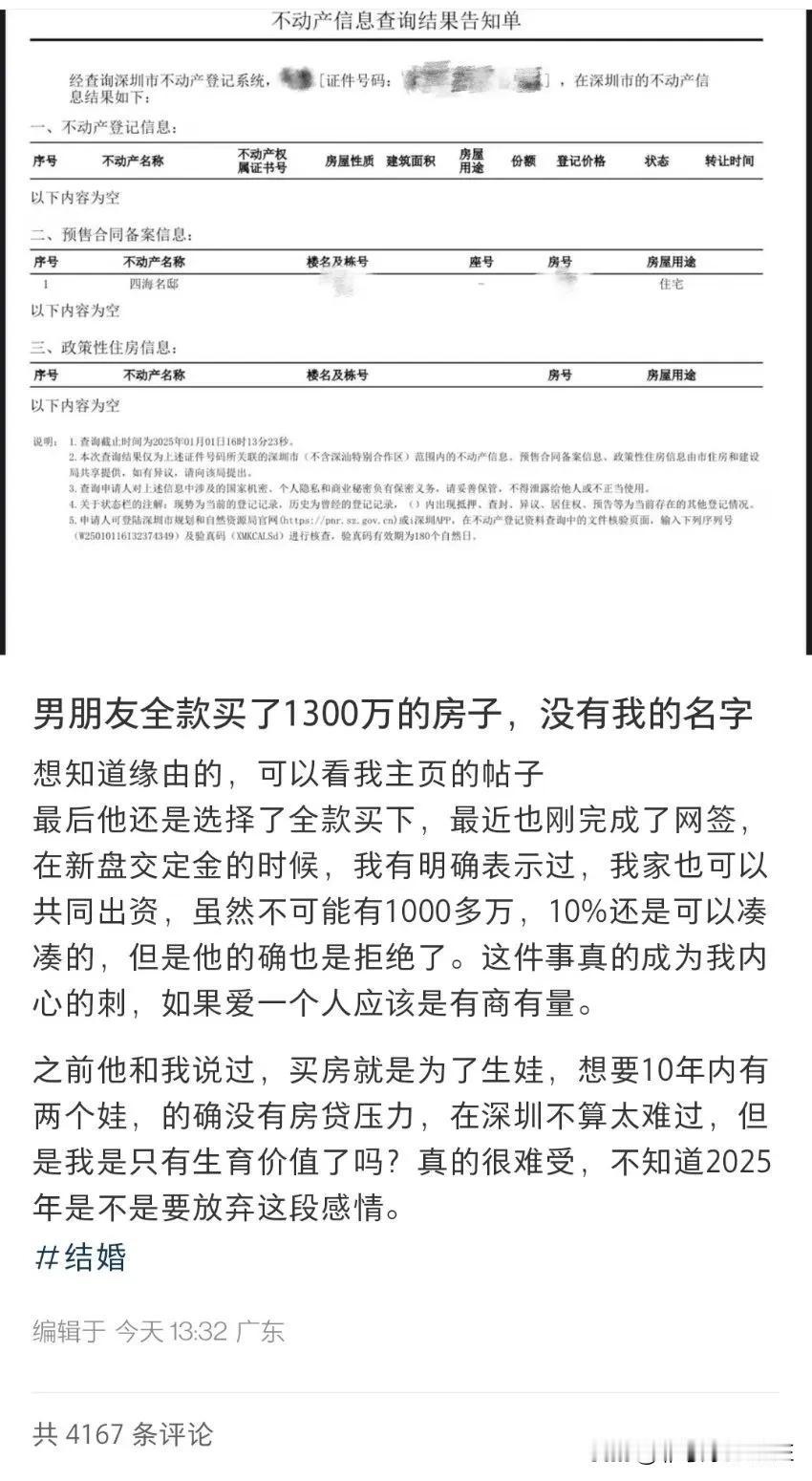 冷知识，她出资10%，加了名字，也只占10%，属于按份共有。只需要注明出资份额就