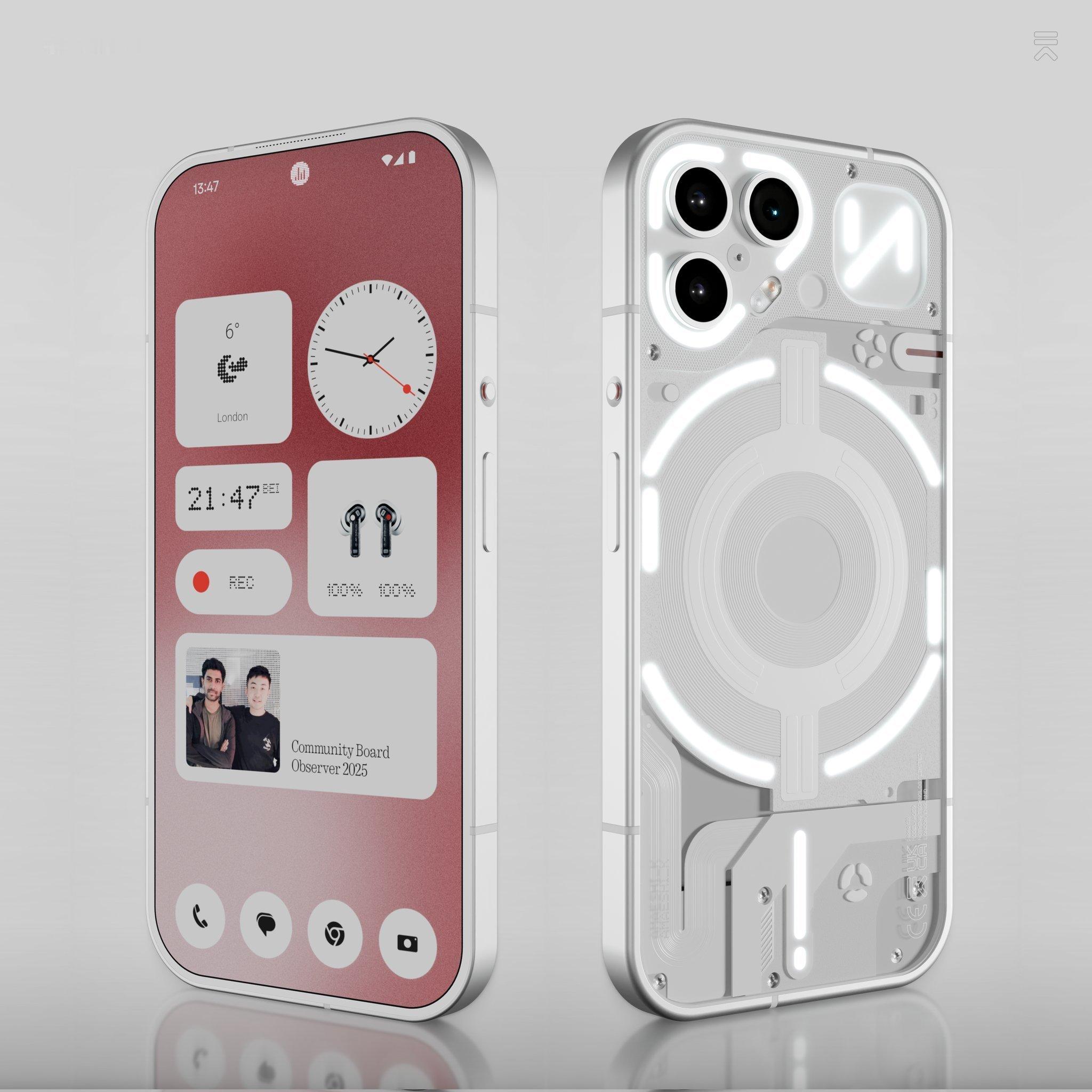 Nothing Phone (3)概念渲染图来了，这设计你们喜欢不？可惜只卖海外