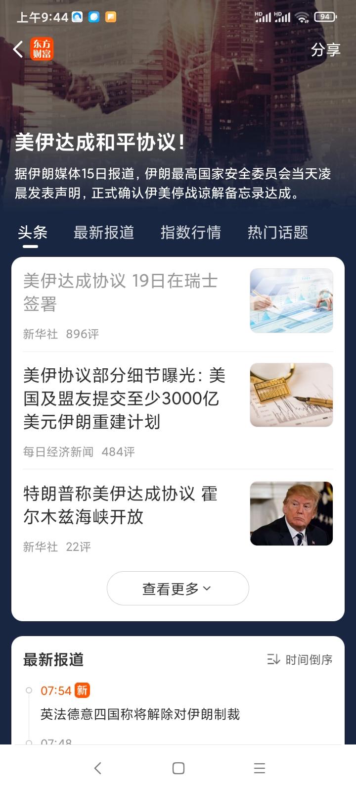 结束战争，油价回落，股市继续上涨