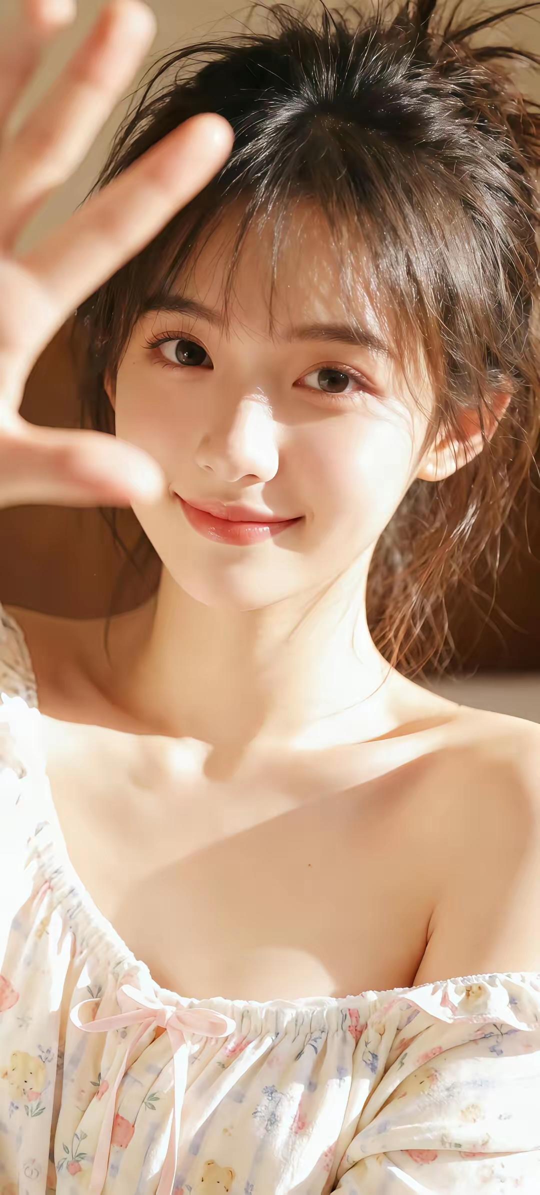 我心中最纯美的女生，大概就是这样子吧[kiss]