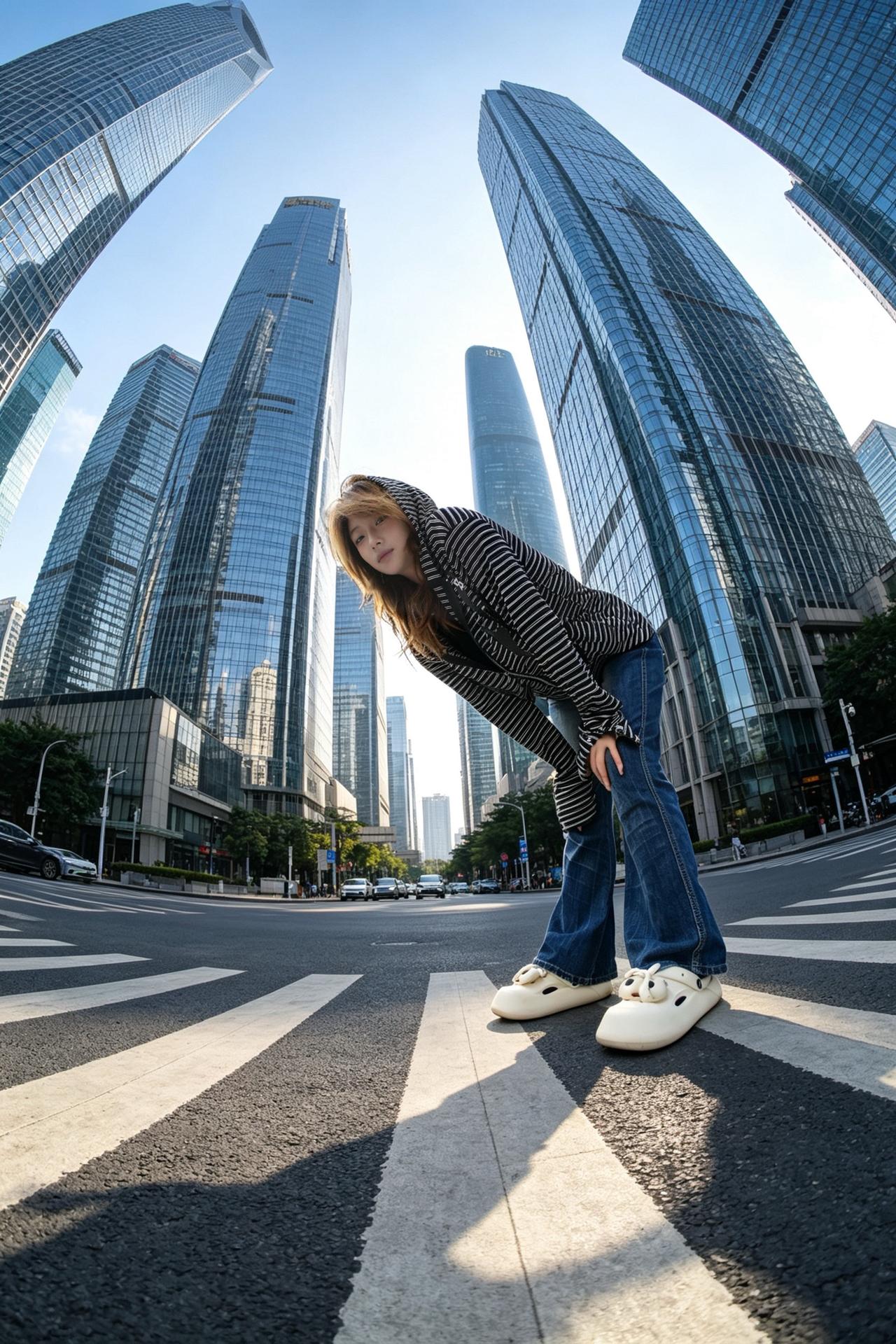 地标街拍 广角街拍 超广角街拍