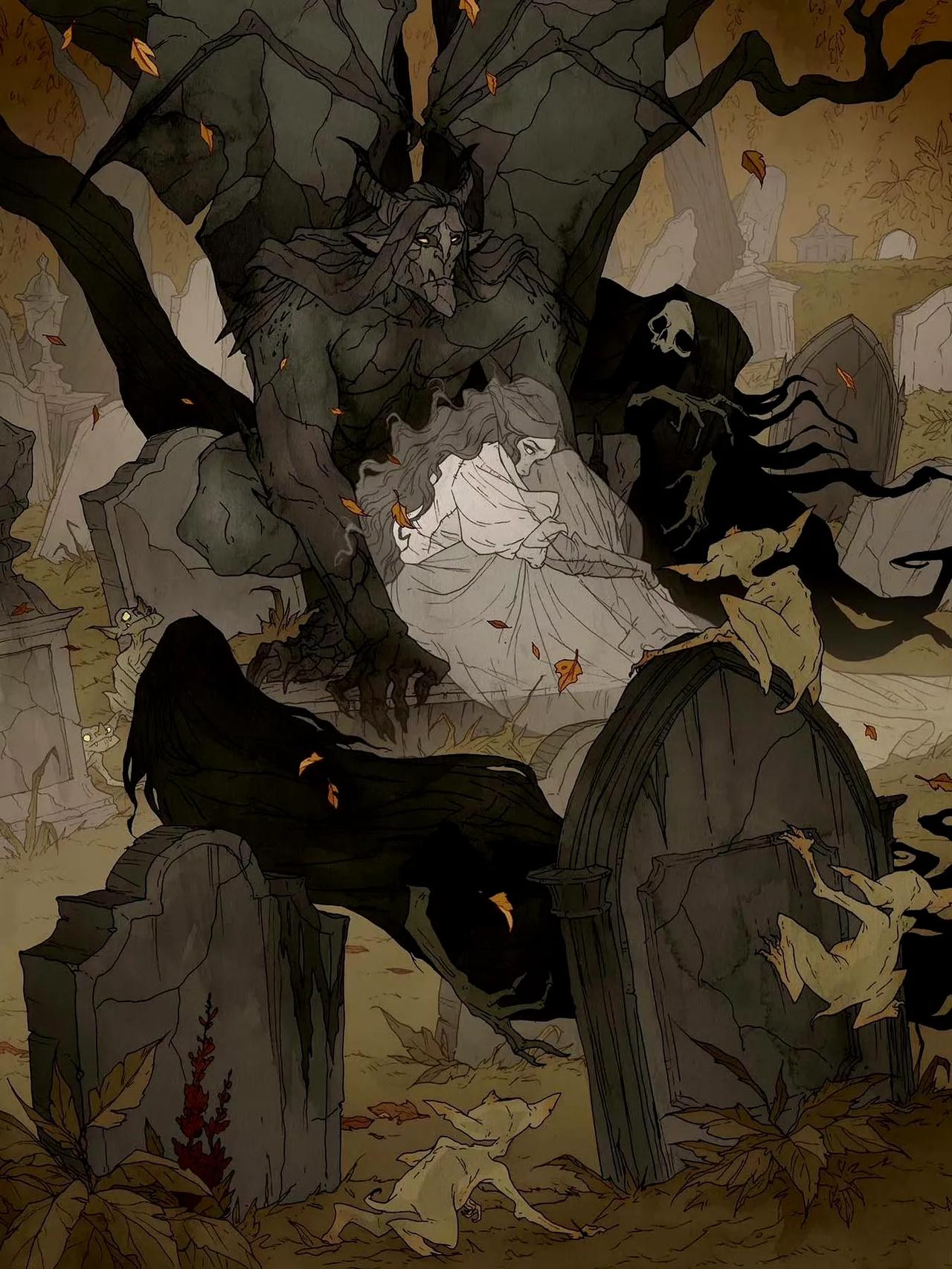 艺术工作室Abigail Larson ​都哥特风插画作品