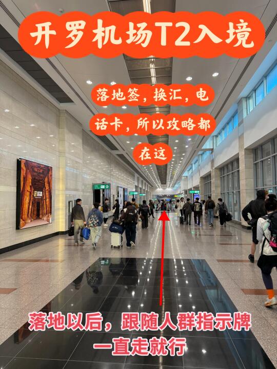 图文指引，开罗机场T2（川航）入境全流程