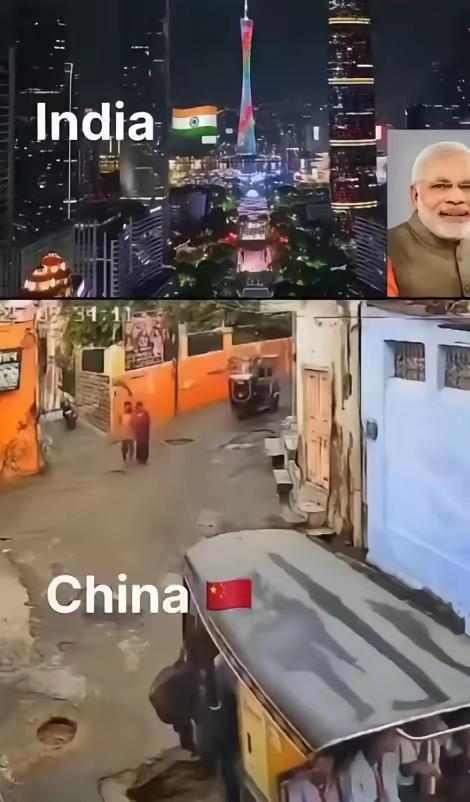 这是三哥贴出来的中印对比哦[笑哭]
广州的兄弟们，不打算发个声吗？