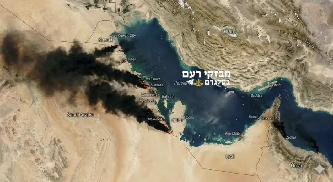 3月19日，据社交网站报道，今天凌晨伊朗弹道导弹攻击沙特利雅得油气联合炼油厂（美