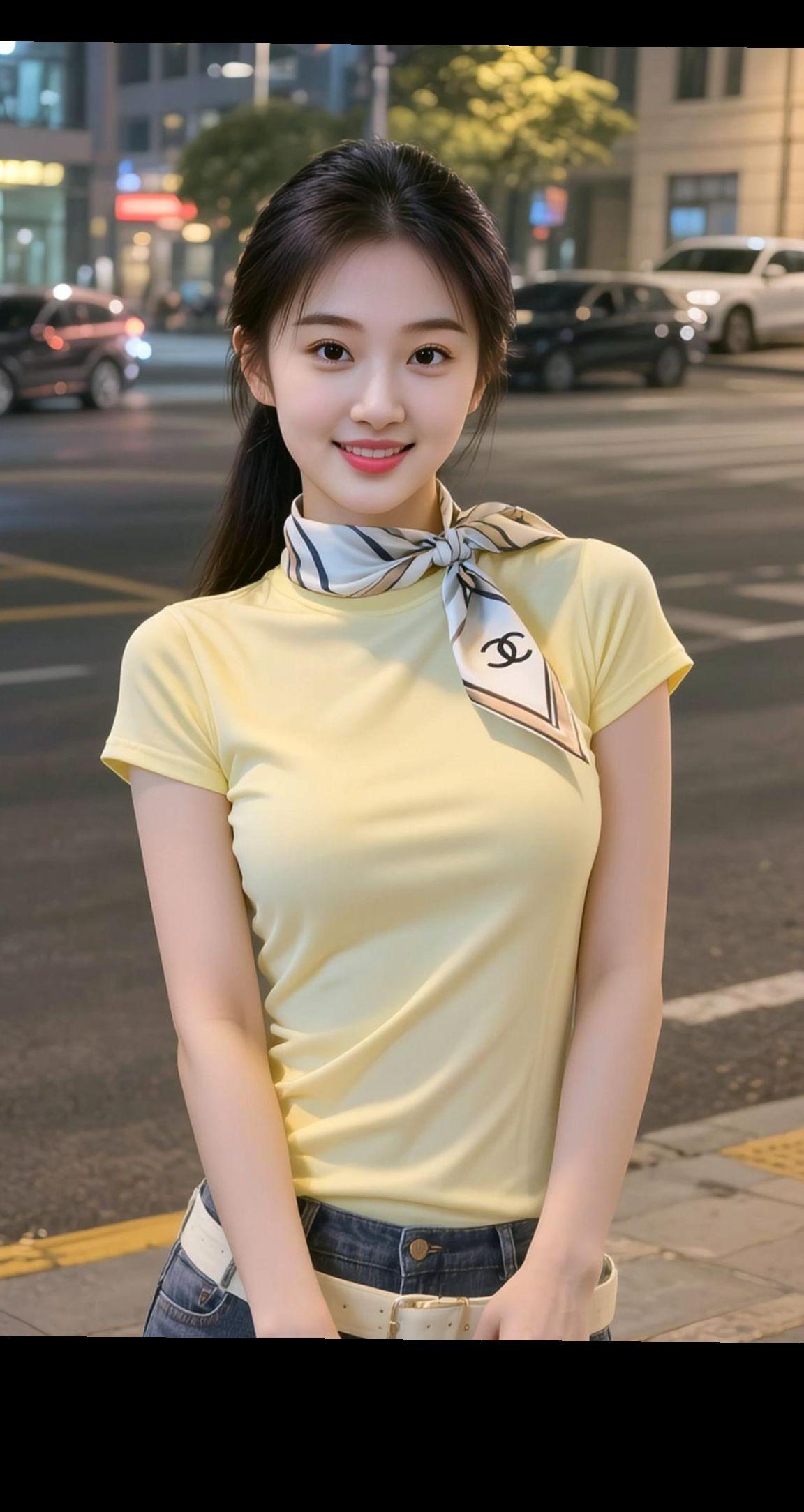 AI都市街景照抖音ai创作 女性穿衣搭配 职场女性穿搭
