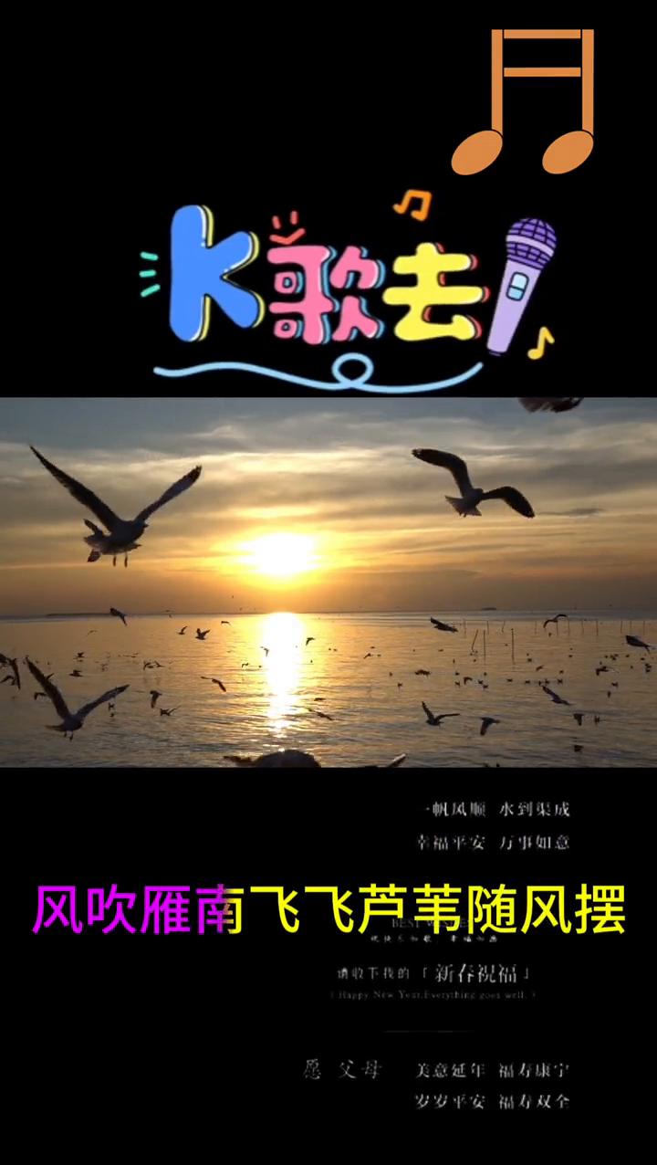 苹果香。
愿父母美意延年，福寿康宁。愿亲人年年有花开富贵。风吹雁南飞飞，芦苇随风