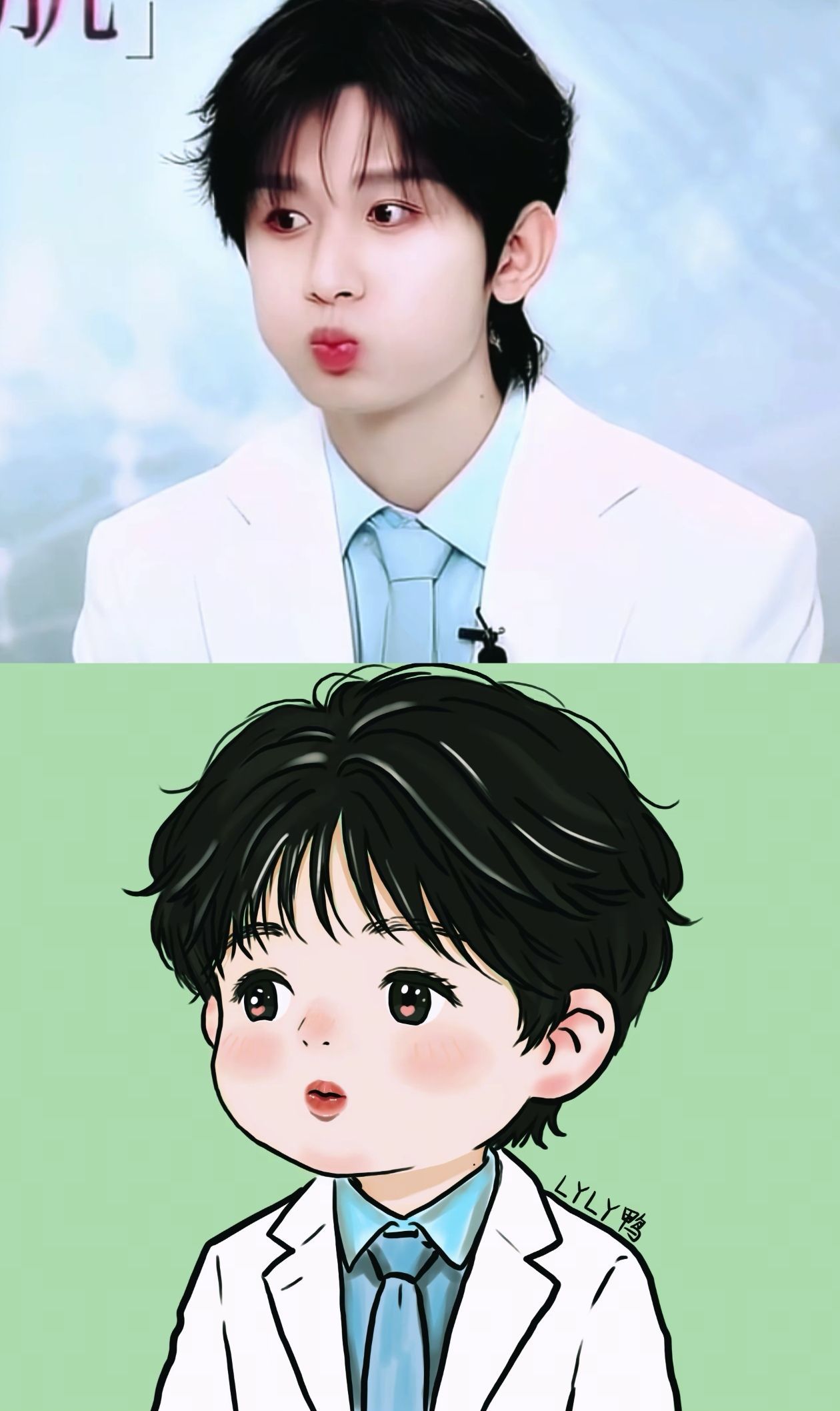 嘟嘟嘴好可爱，嘴巴看着好润好香( ˘ ³˘)💋晚安，梦里有淇～ 