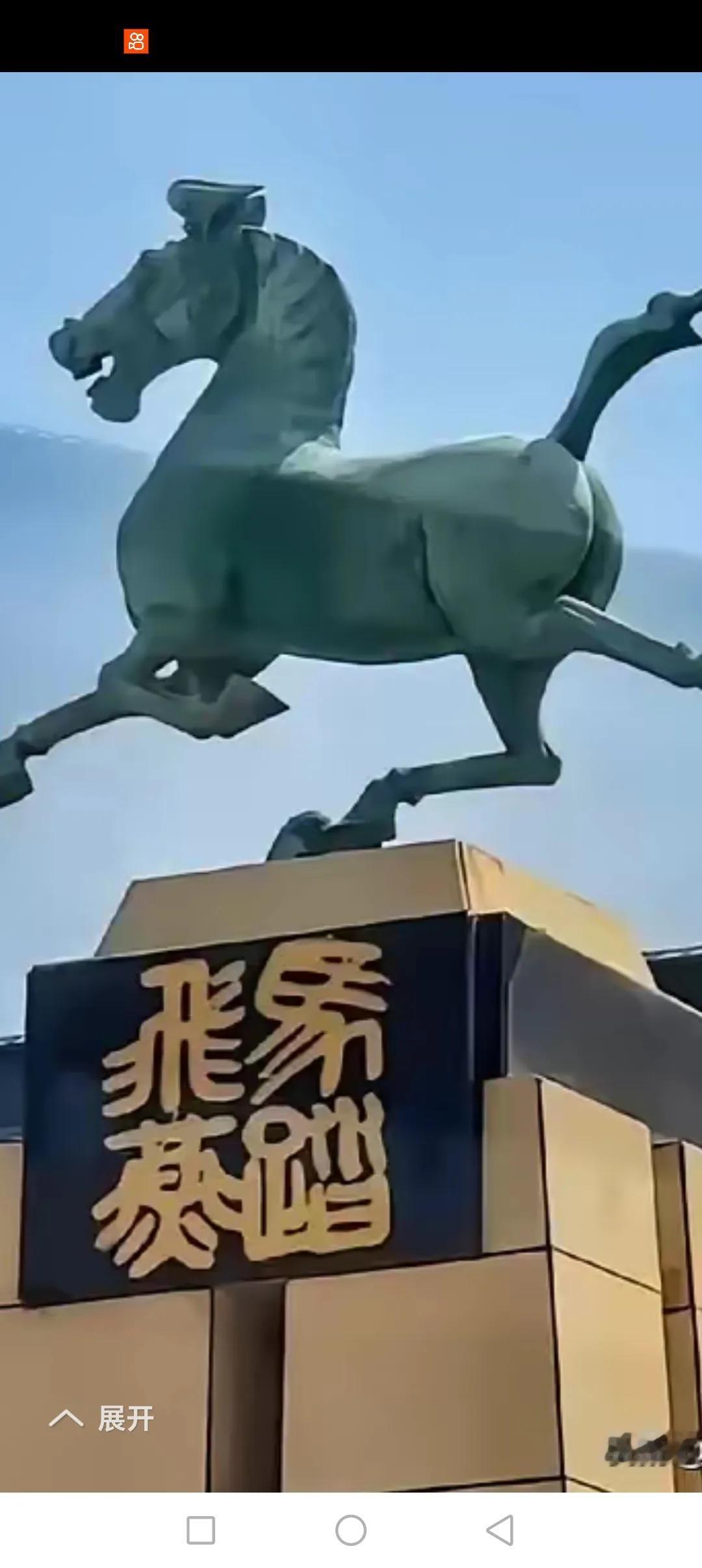武威的马踏飞燕那是很有名气的，出土在武威，腾空毅立在武威，虽然年代久远但那气势雄