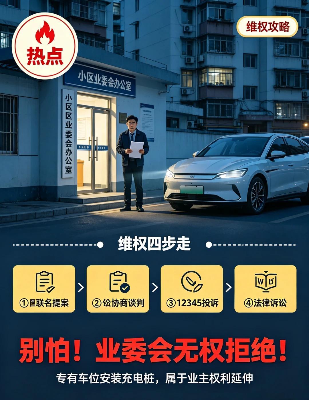 业委会不让装充电桩？这样破局
🚗满心欢喜买了电车，结果卡在最后一步——业委会不
