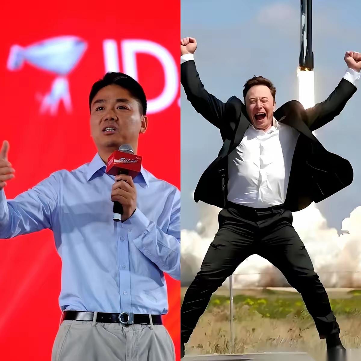 这就好比玩游戏，男人心里的终极梦想，被这俩货给演绝了。

一个是刘强东。他就是那