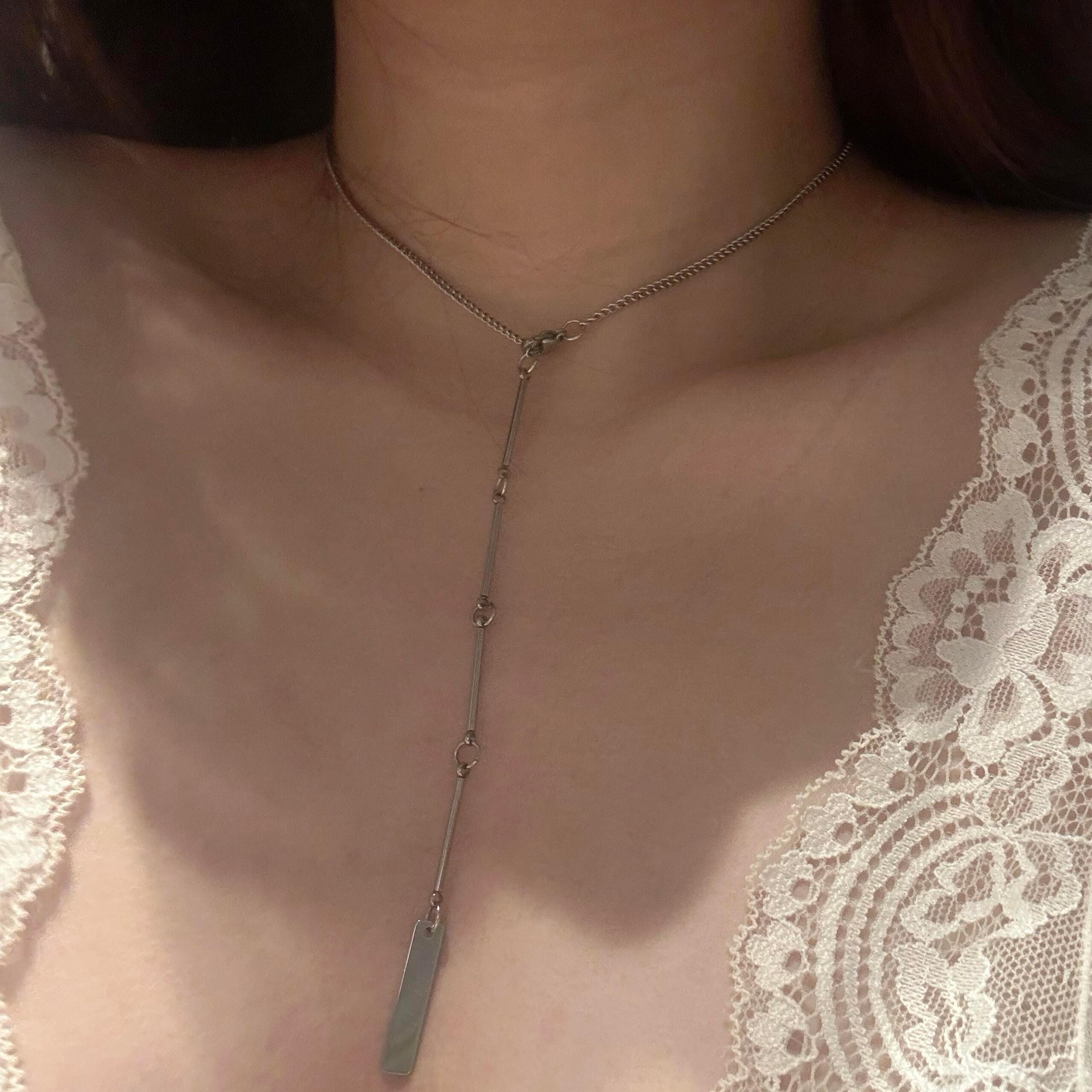 笑死，男朋友以为我戴的胸链一条视觉引导型的项链！配v领衣服那种若隐若现的感觉谁懂