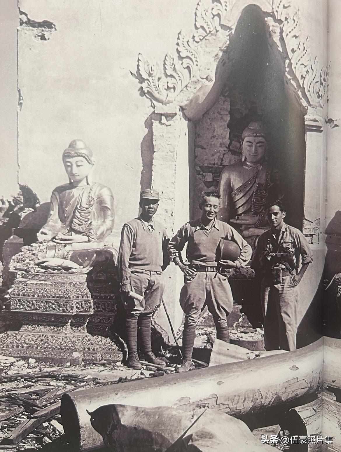 1945年1月17日，缅甸南坎，中国驻印军新1军新38师师长李鸿将军、新1军军长