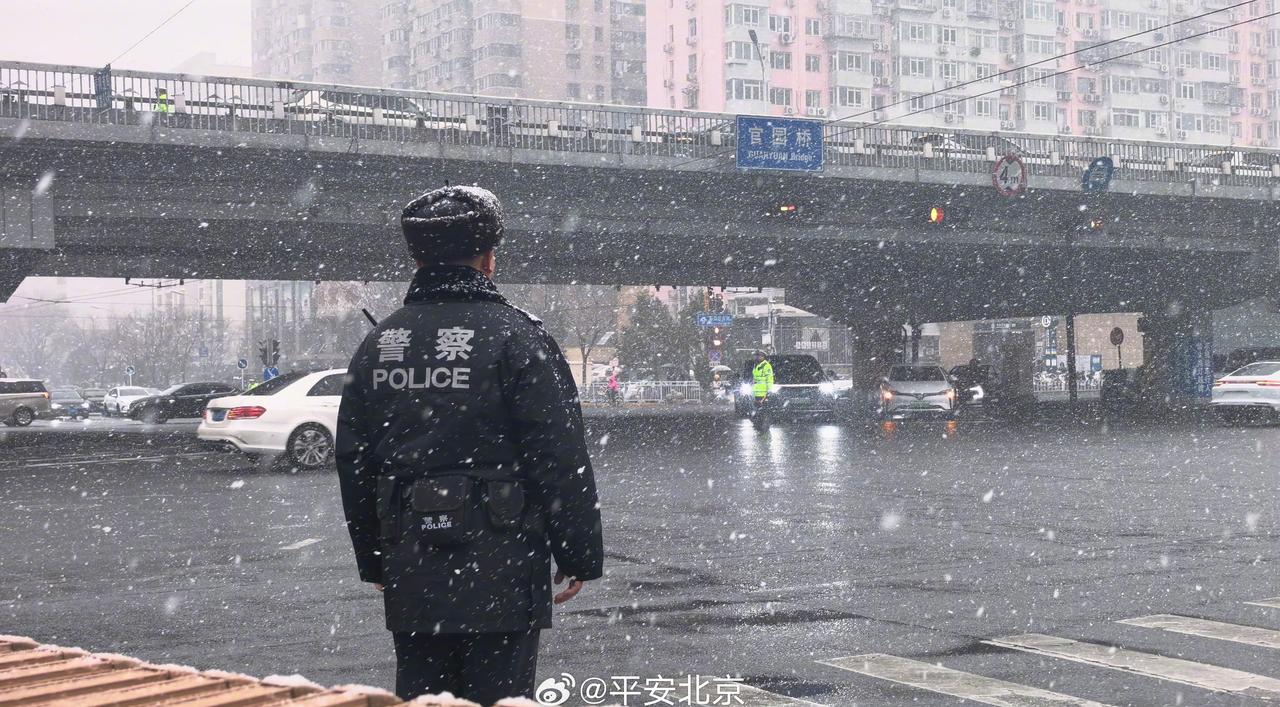 刚才雪最大的时候，你在哪里赏雪[心]@平安北京西城 @平安北京朝阳 ​​​