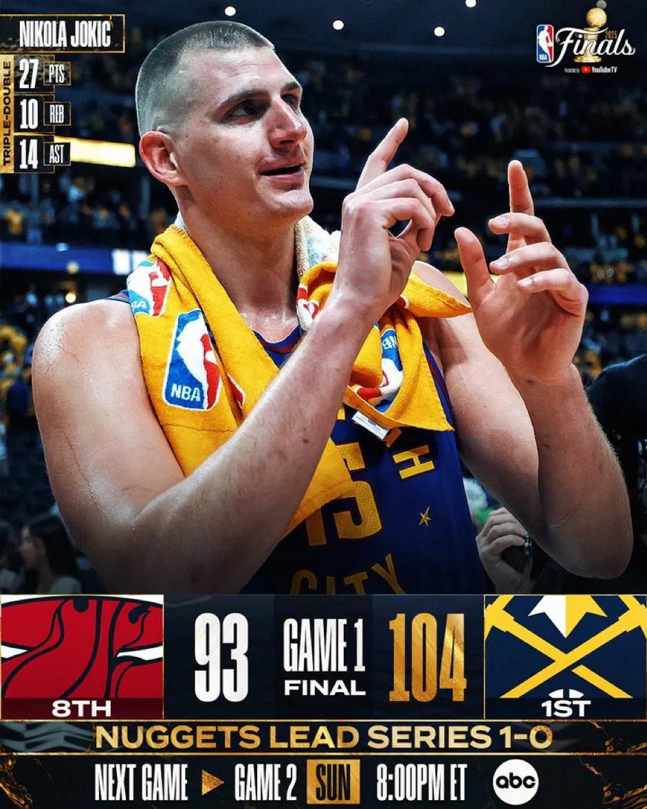 🤯真MVP：约基奇！过去9场比赛约老师轰下了7次三双，恩比德惭愧啊！
27 P