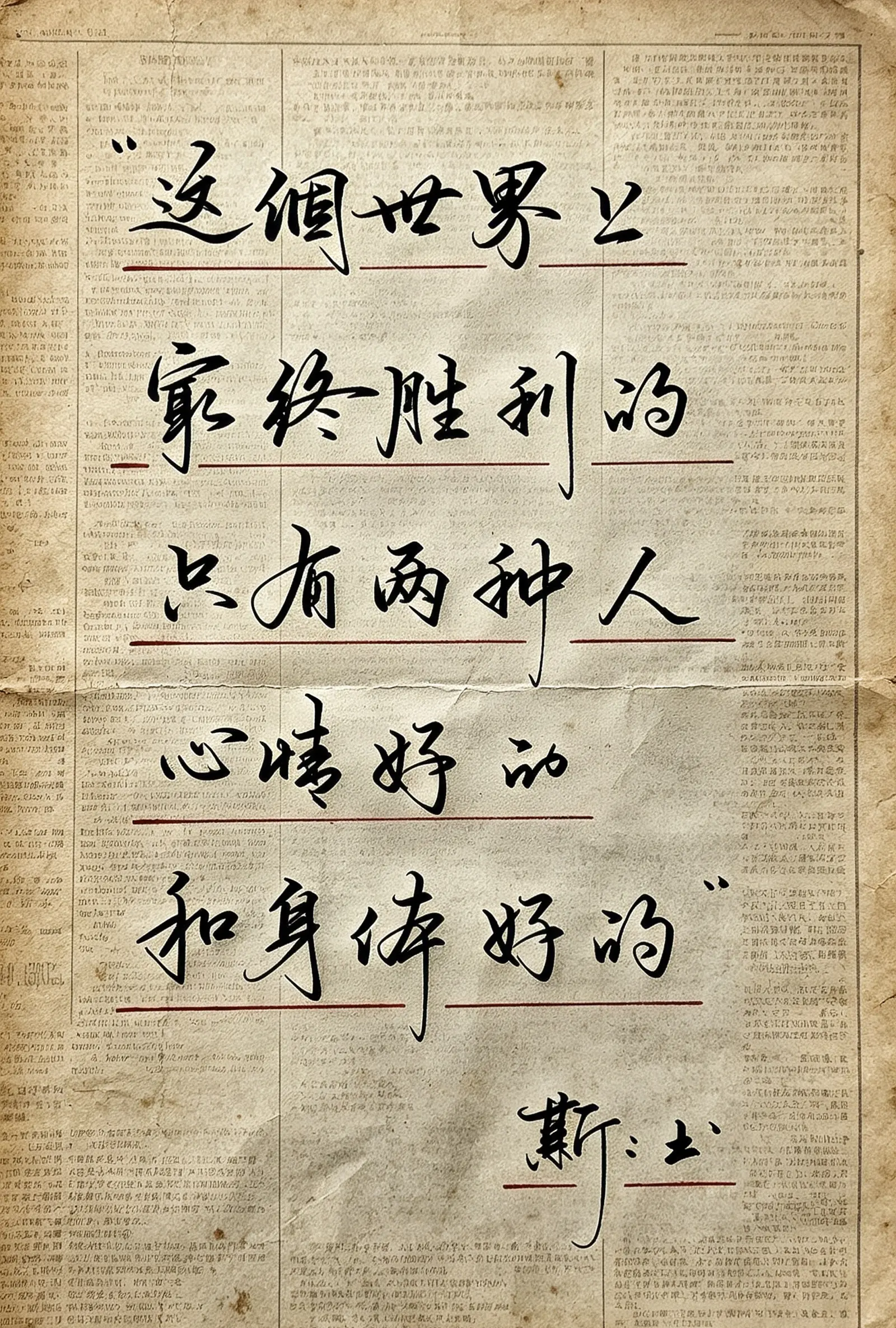 写字是一种生活 感悟