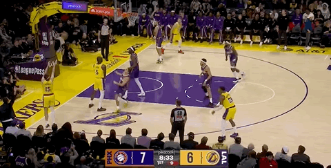 湖人第一个三分球，里夫斯！太阳vs湖人