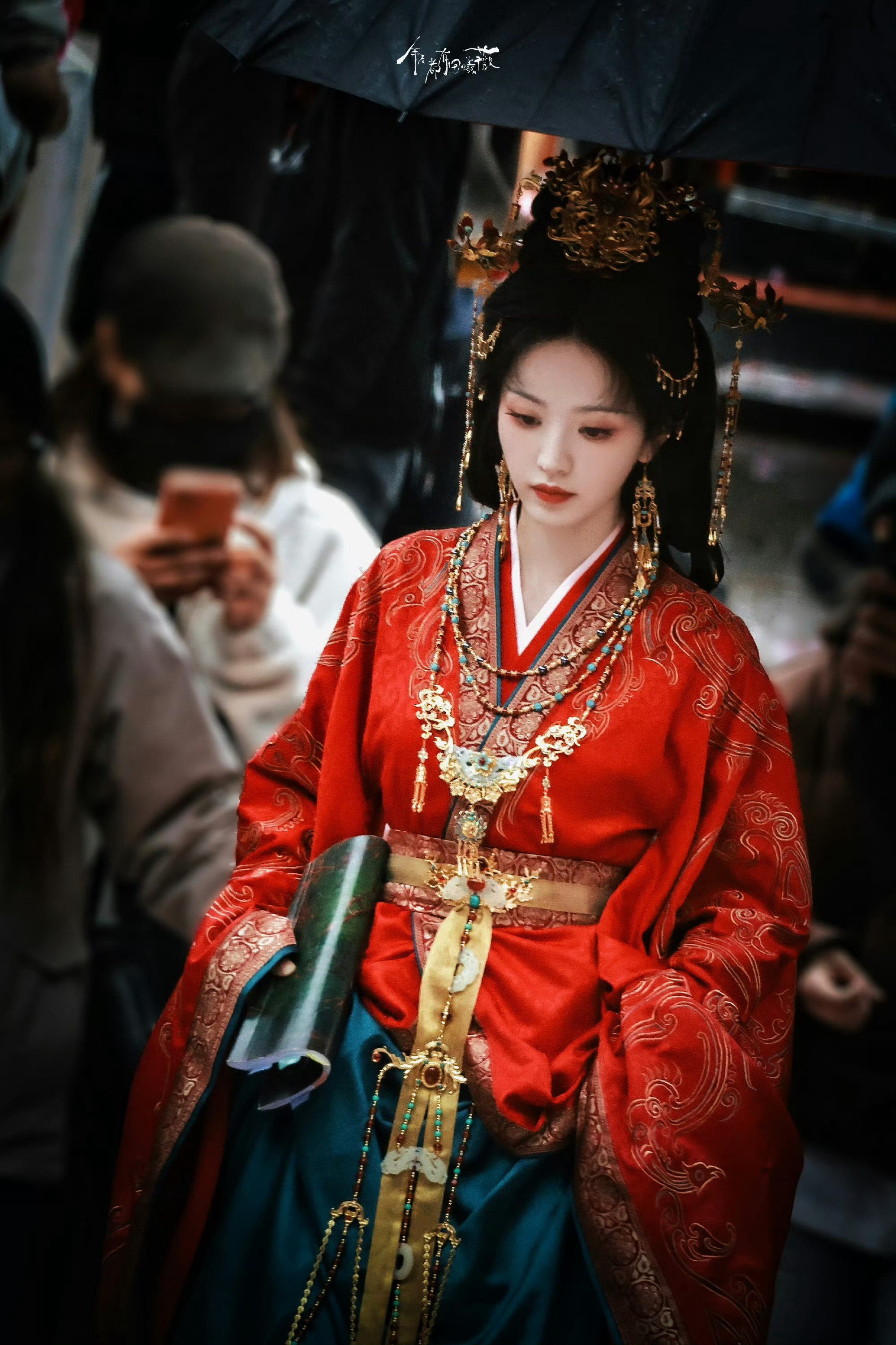 今日魏娆大婚🤲田曦薇魏娆婚服路透田曦薇嫁金钗婚服路透