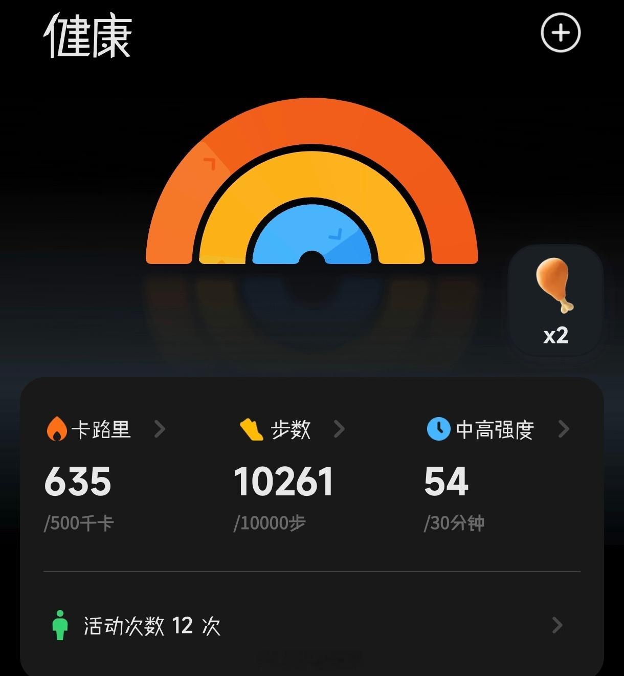 走的时候忘了点开始你敢信？2.43公里，55分钟，好在今天的卡路里、步数、强度都