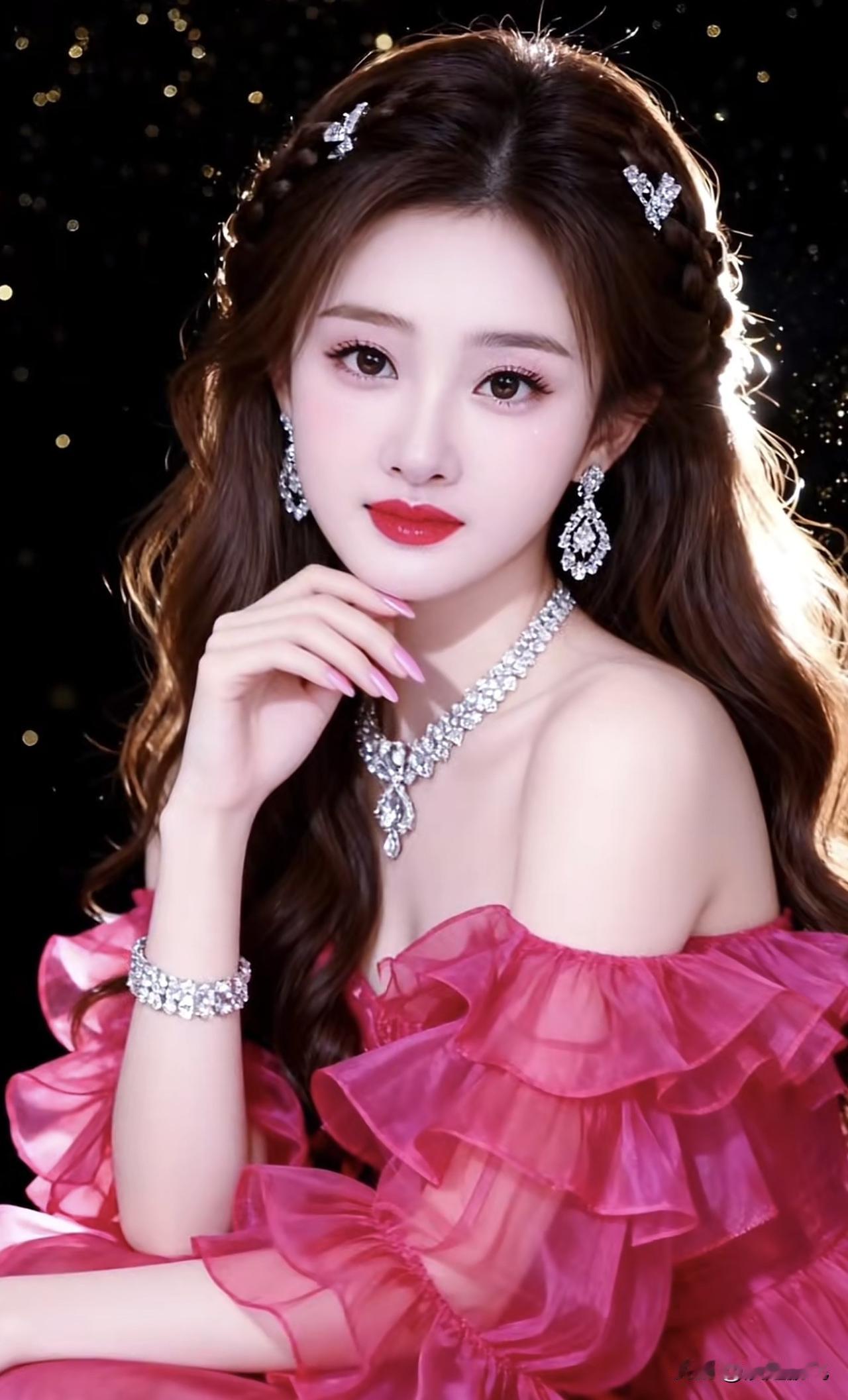 红衣美人，珠光玉润。温婉红裙 红唇美人照 红装美人照 红唇美人照 红装美人照 红