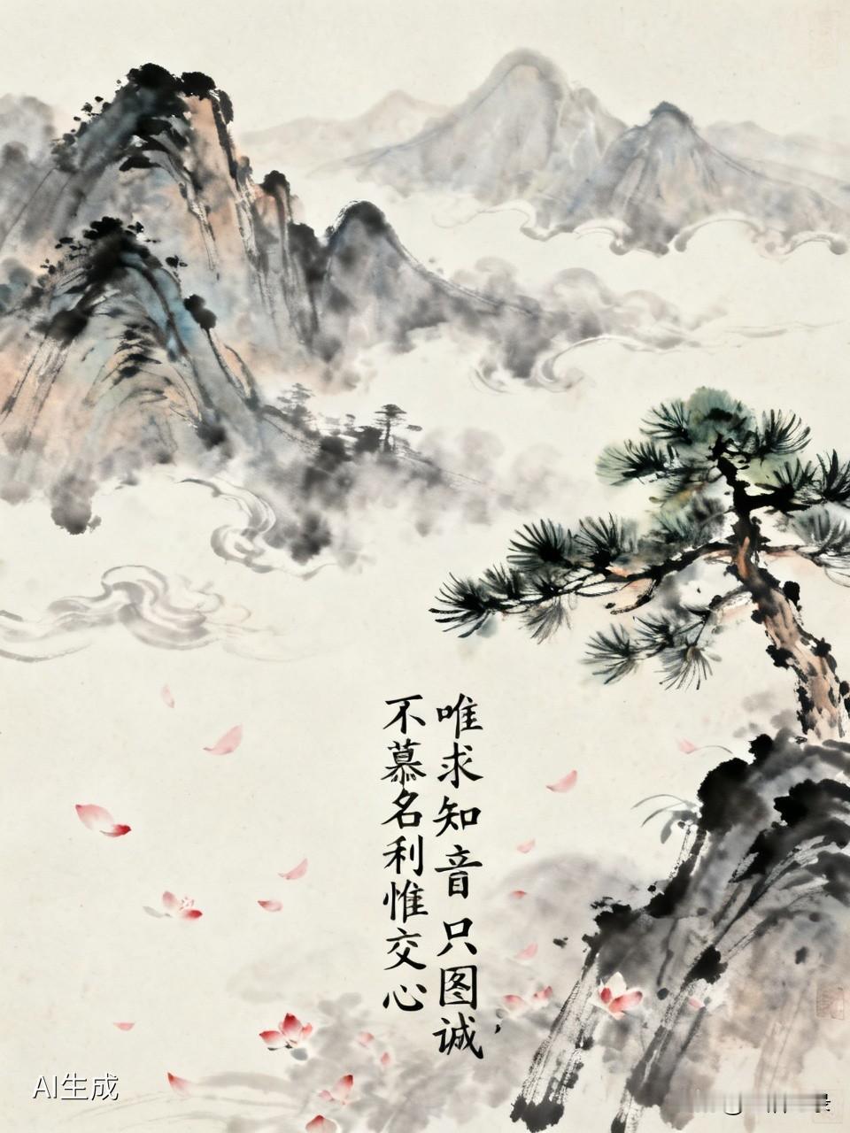 “不慕名利惟交心，唯求知音只图诚”，这两句话真的太赞了。在如今这个物欲横流的社会