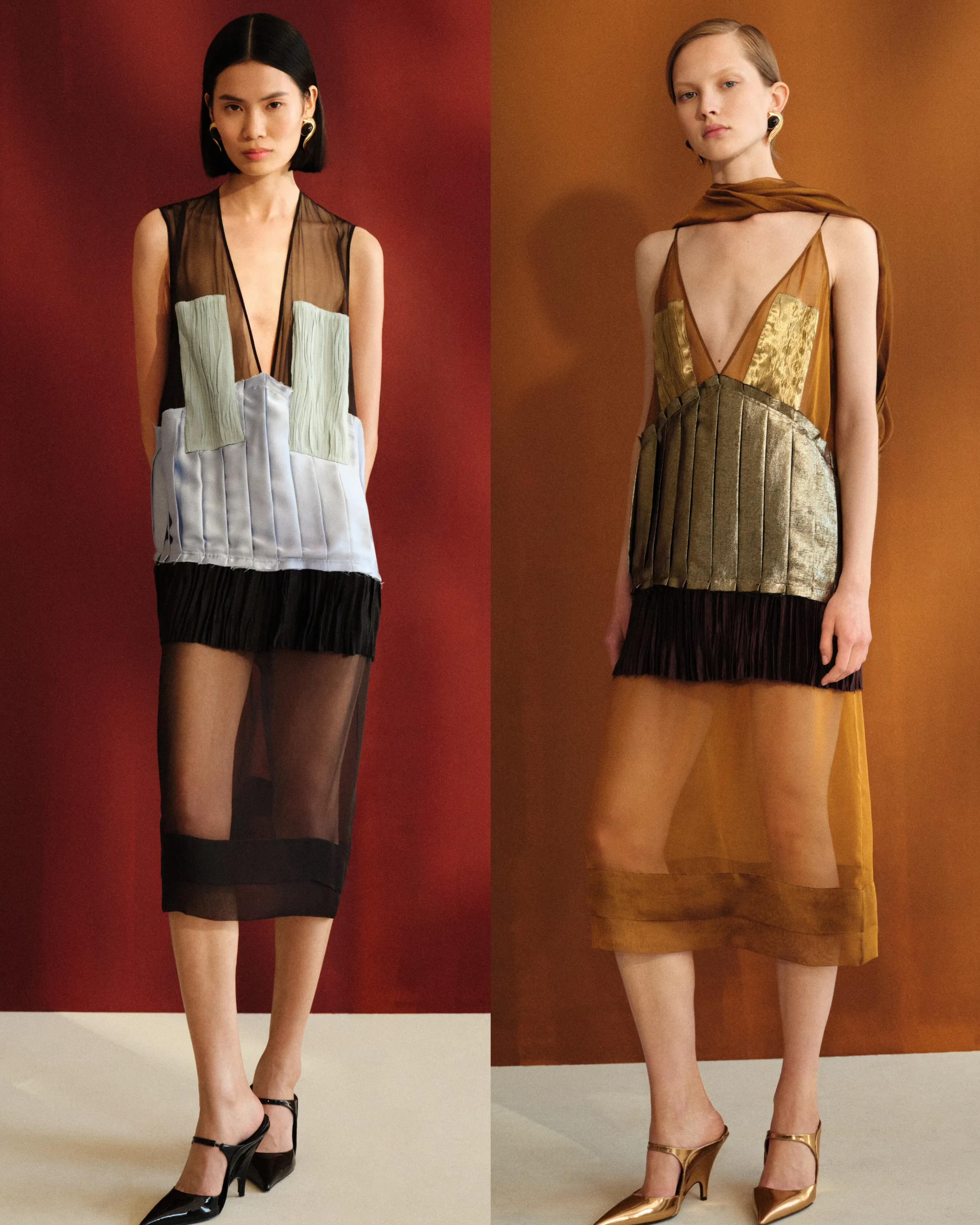 Ferragamo 2027度假系列今季的设计更具智性气息。在流动与结构、华丽与