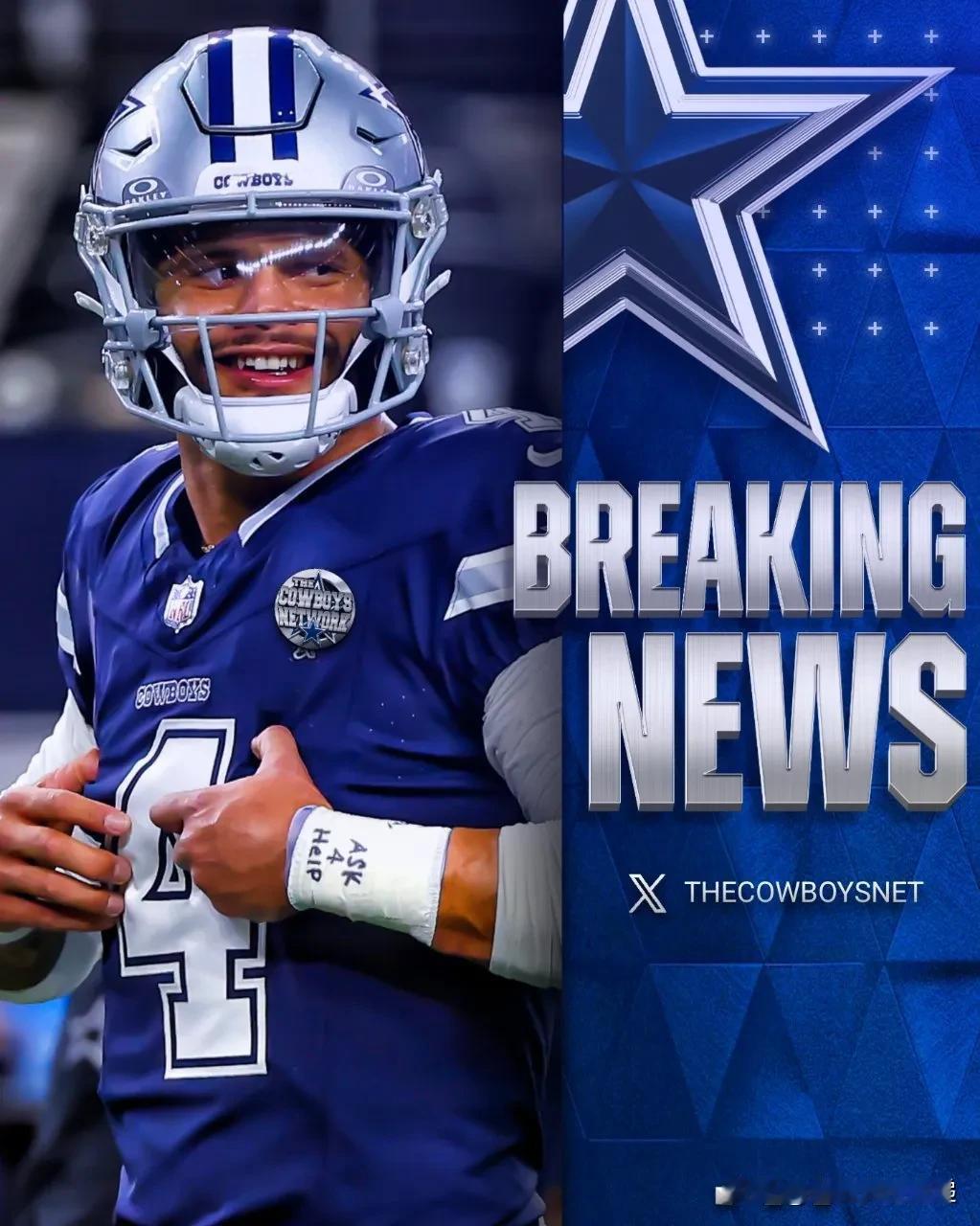 NFL 中收入最高的四分卫：

- 达克·普雷斯科特：2.31 亿美元（四年合同