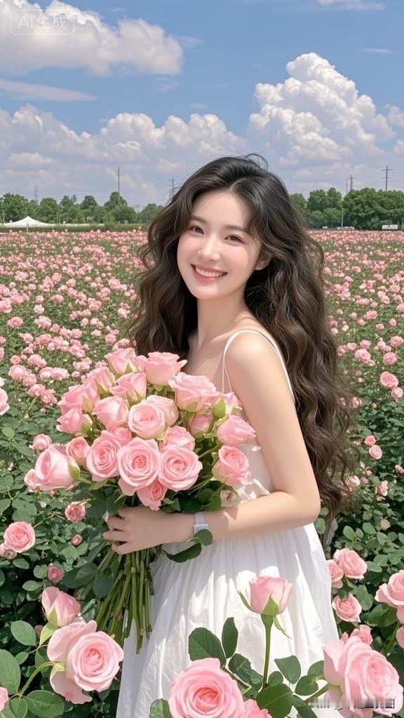 在花海中，遇见最美的自己🌸💐🌸