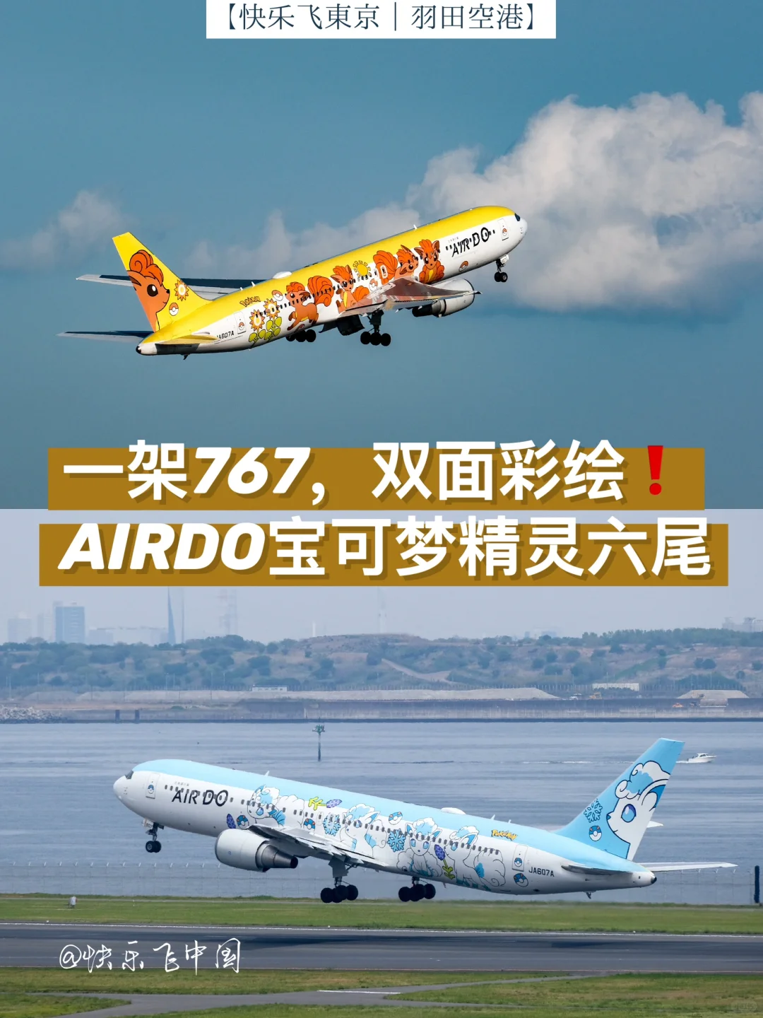 北海道航空的宝可梦❗️一架767，两面彩绘